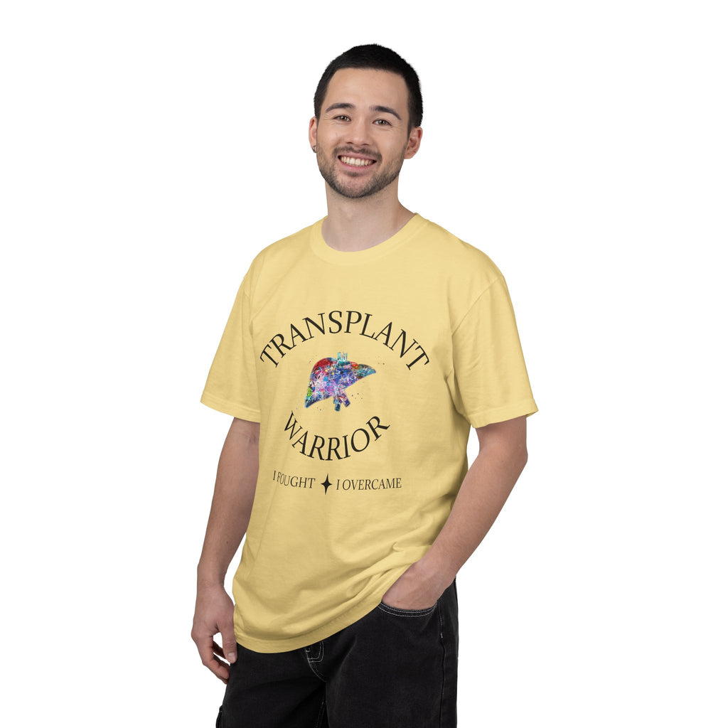 Liver Transplant Warrior T-Shirt — I Fought & I Overcame Liver Transplant Survivor Tee
