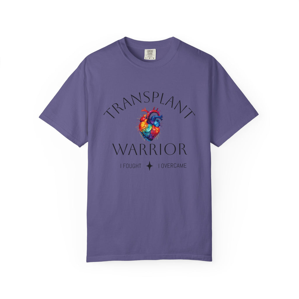 Transplant Warrior T-Shirt — I Fought, I Overcame Medical Survivor Tee
