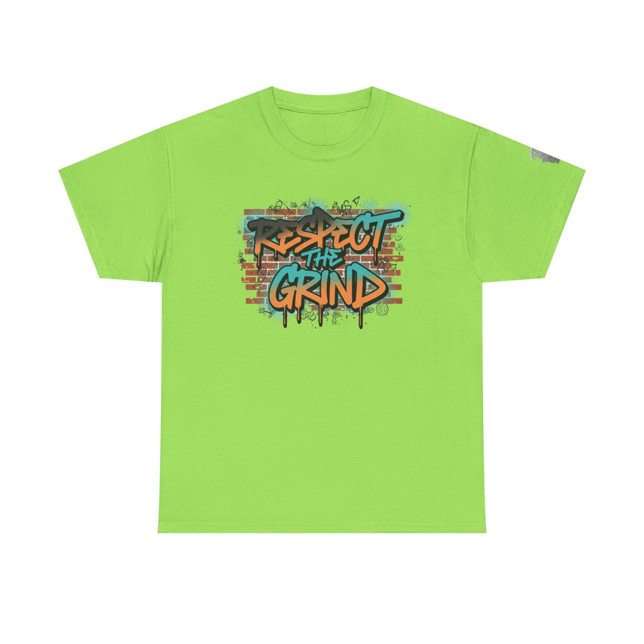 Respect the Grind Graffiti Tee — Urban Motivational Streetwear T‑Shirt