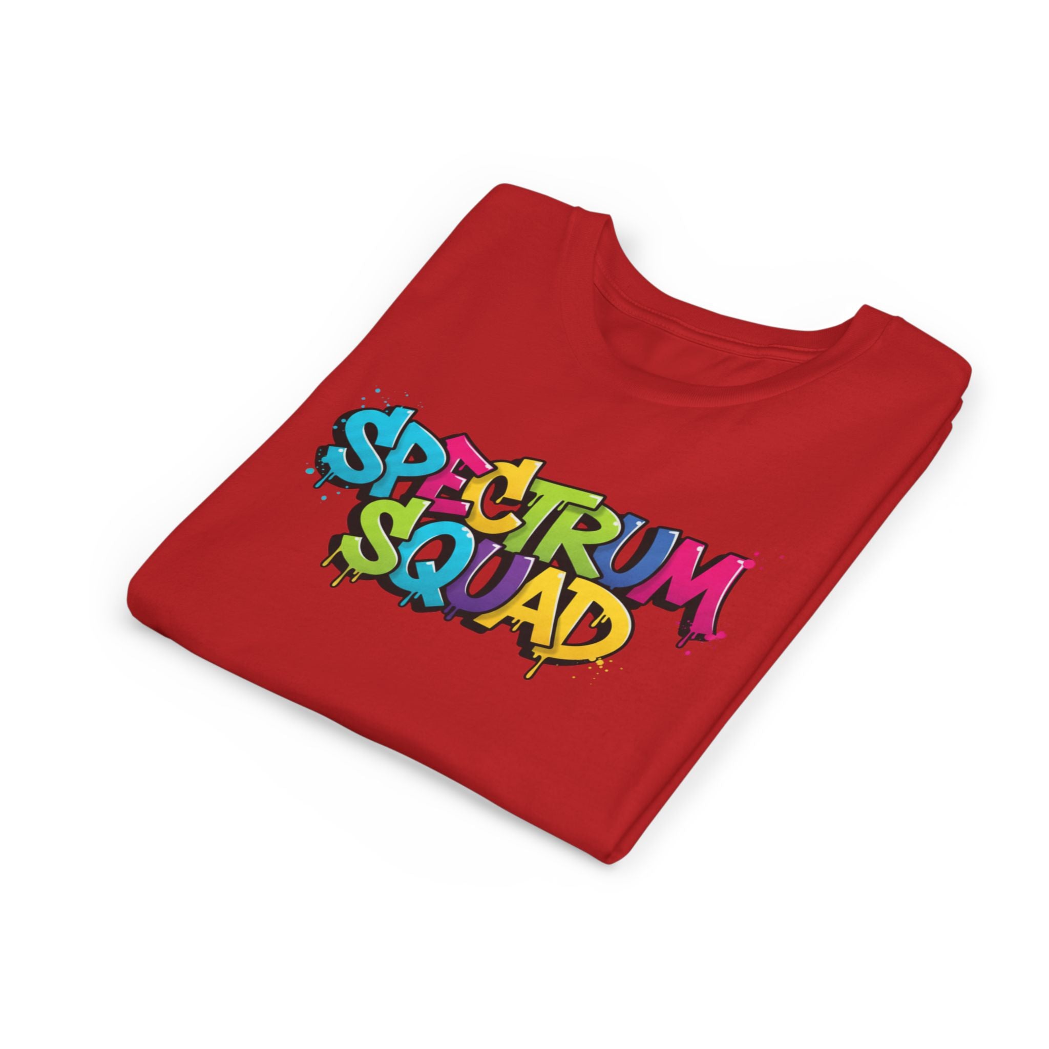 Youth Tee - "Spectrum Squad" Colorful Graffiti Kids T-Shirt