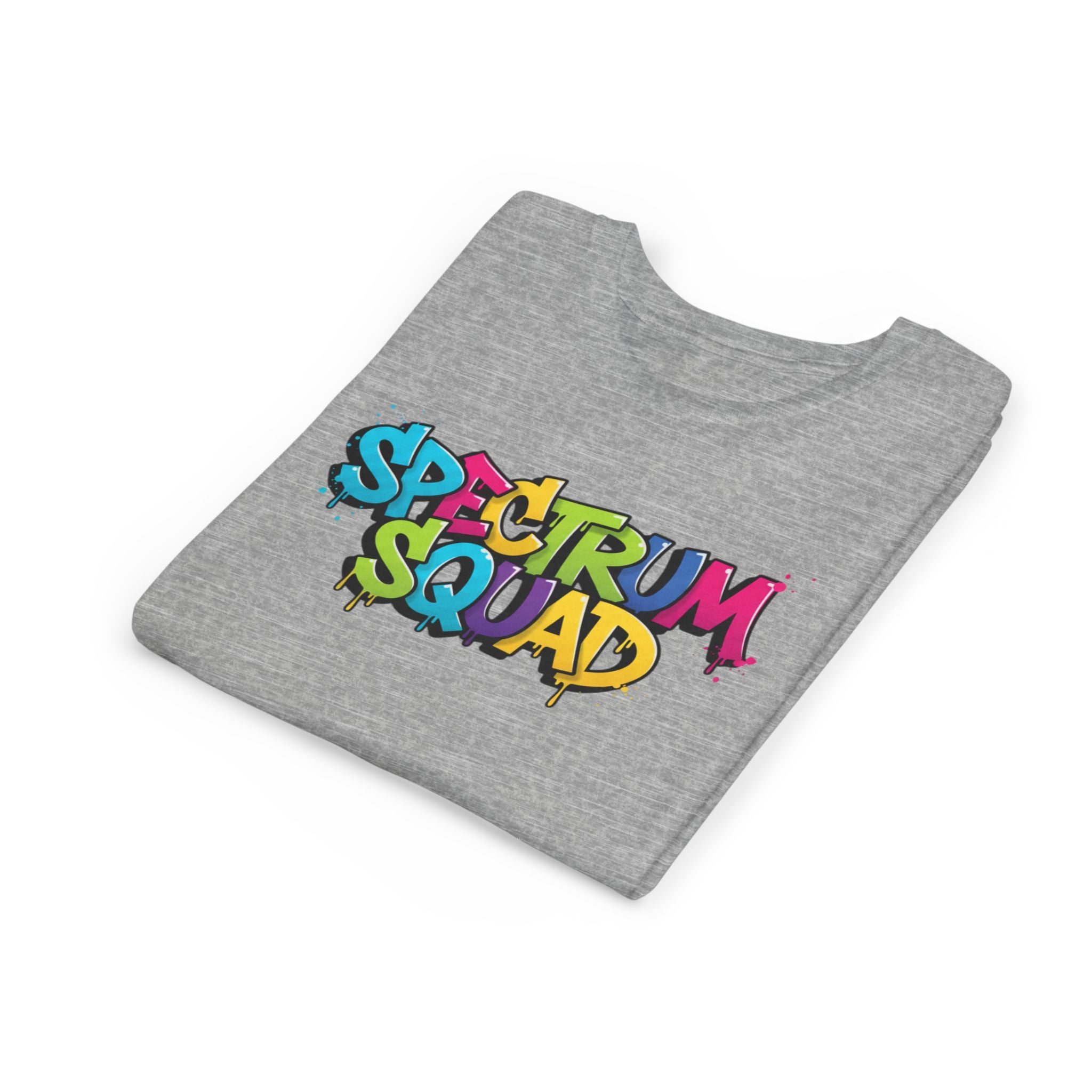 Youth Tee - "Spectrum Squad" Colorful Graffiti Kids T-Shirt