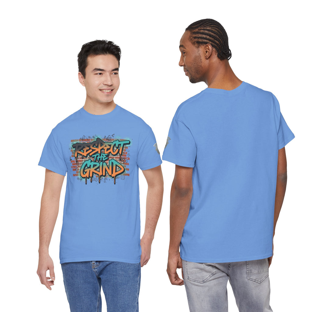 Respect the Grind Graffiti Tee — Urban Motivational Streetwear T‑Shirt
