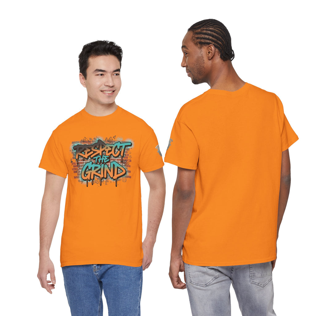 Respect the Grind Graffiti Tee — Urban Motivational Streetwear T‑Shirt
