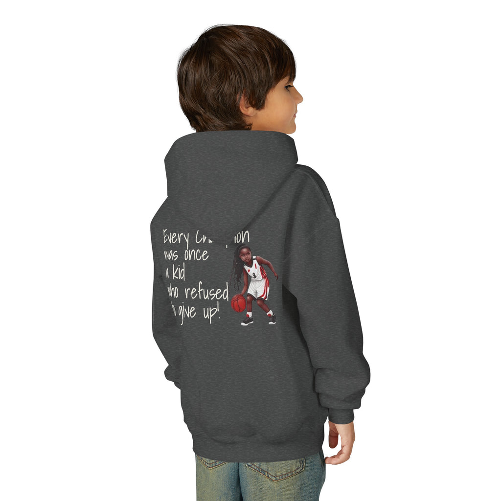 “Every Champion Was Once a Kid Who Refused to Give Up” Motivational Kids Hoodie