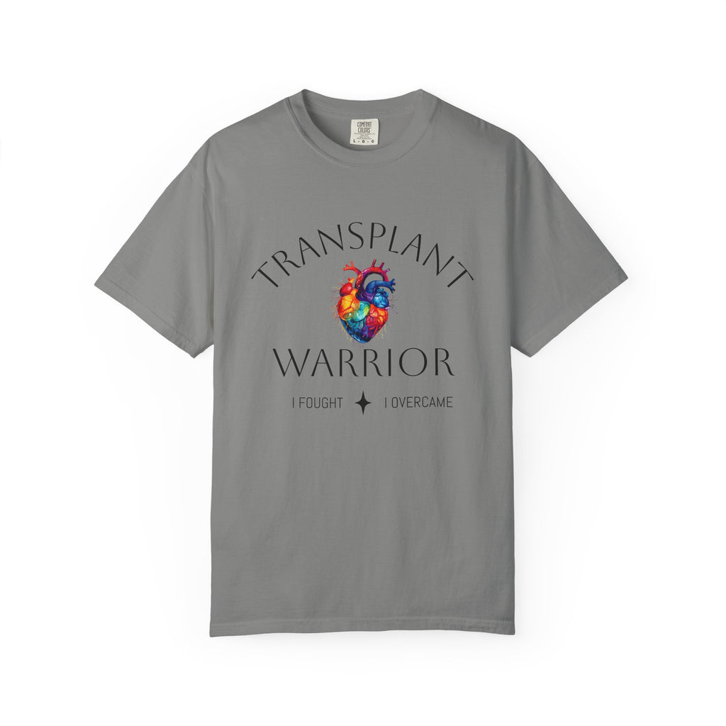 Transplant Warrior T-Shirt — I Fought, I Overcame Medical Survivor Tee