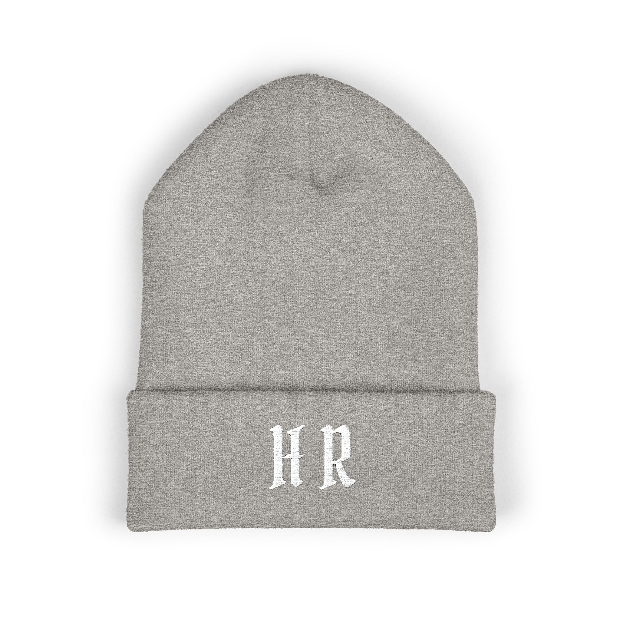 Hollywood Reed "HR" Beenie Embroidered Monogram HR Winter Hat