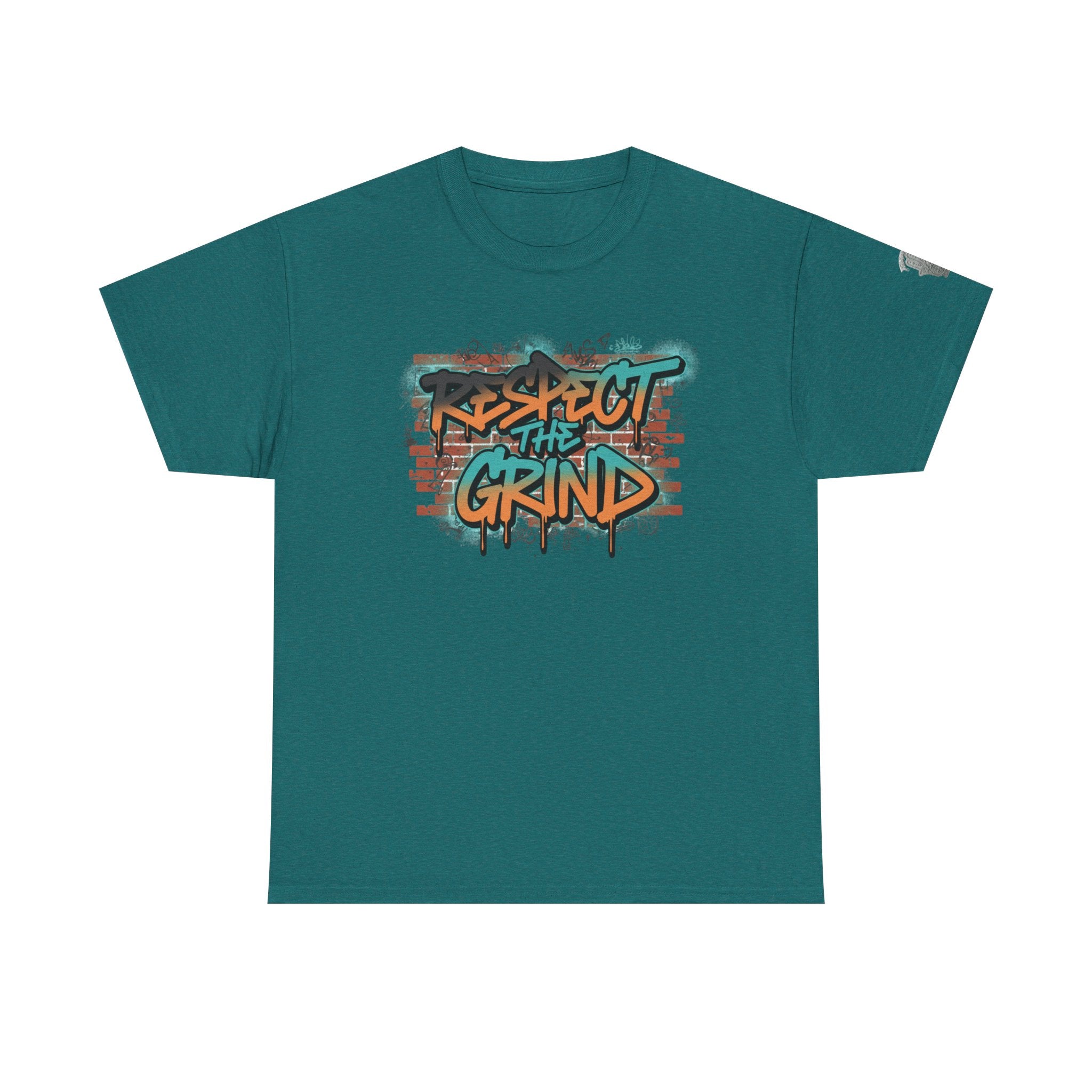 Respect the Grind Graffiti Tee — Urban Motivational Streetwear T‑Shirt