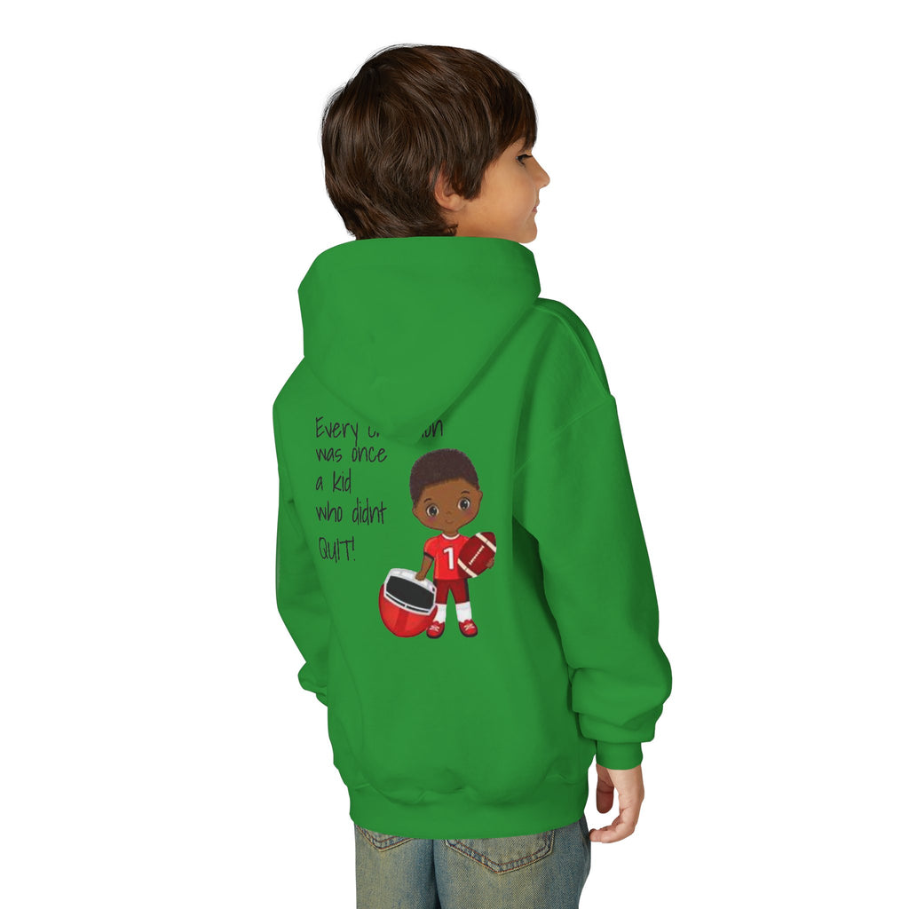 "Every Champion Was Once a Kid Who Didn't Quit" Football Kid Graphic Boys Version