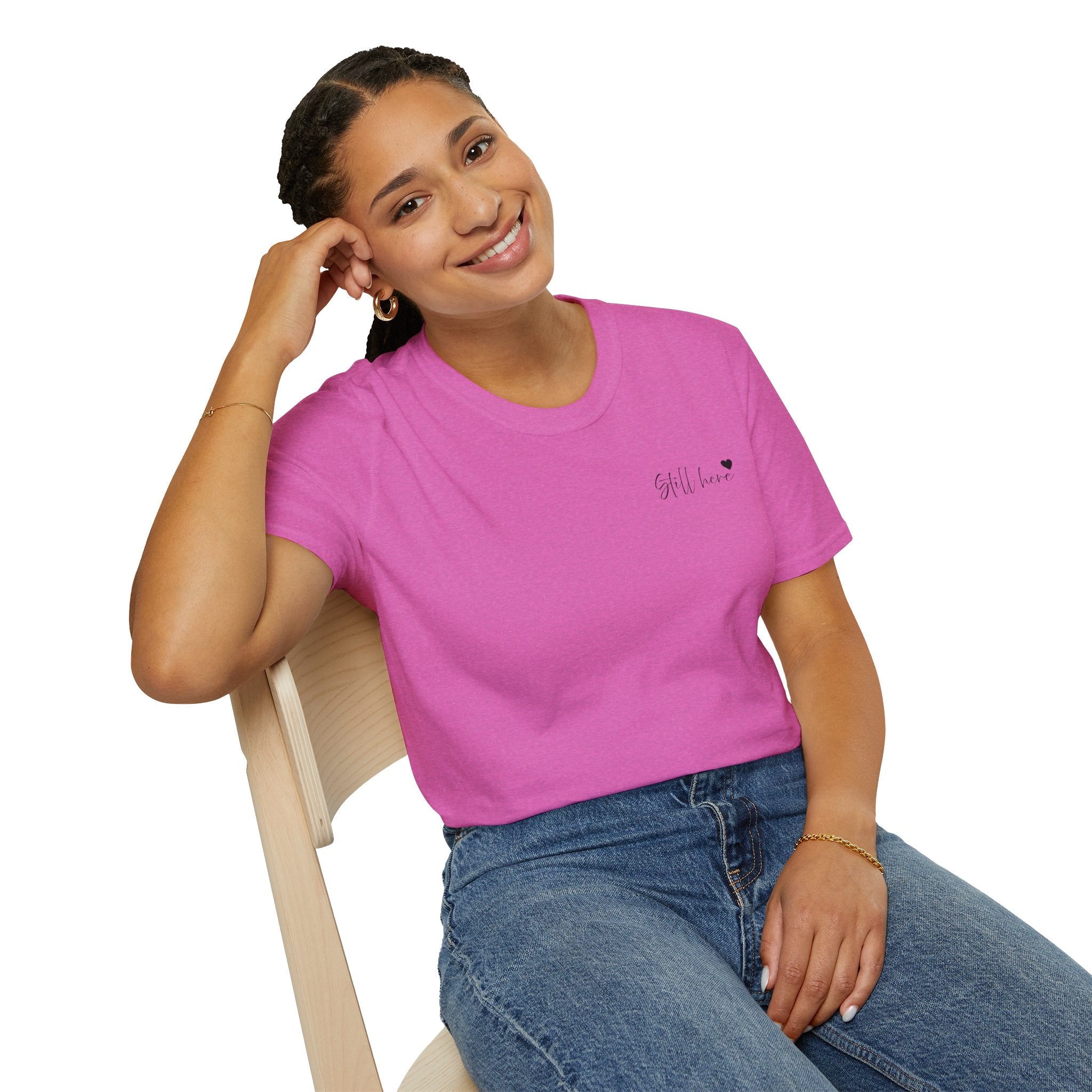 Still Here Tee - Inspiration Recovery T Shirt from Recovery Cartel