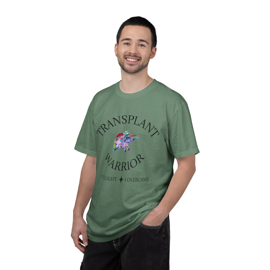 Liver Transplant Warrior T-Shirt — I Fought & I Overcame Liver Transplant Survivor Tee