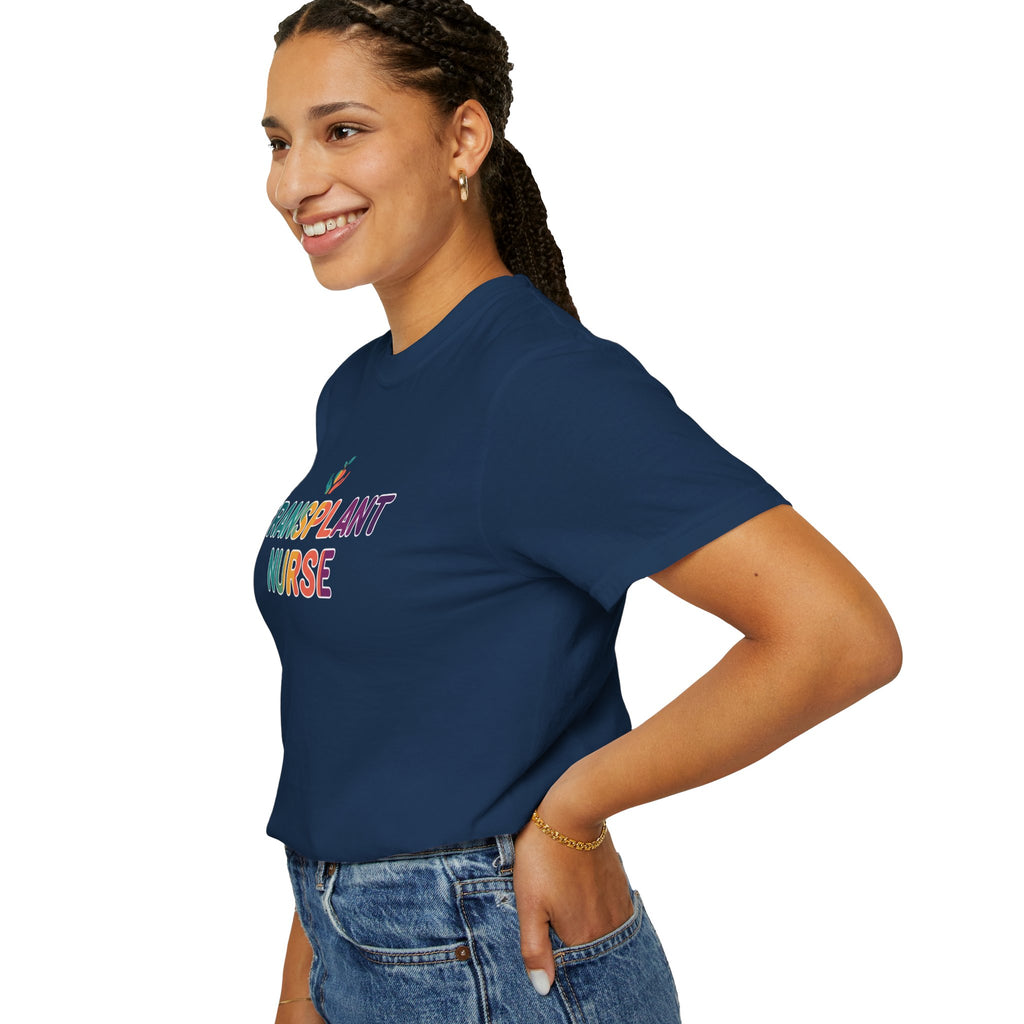 Transplant Nurse T-Shirt — Colorful Healthcare Pride Tee