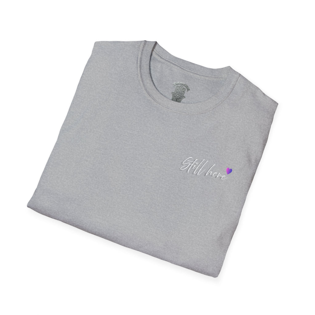 Still Here Tee - Inspiration Recovery T Shirt from Recovery Cartel