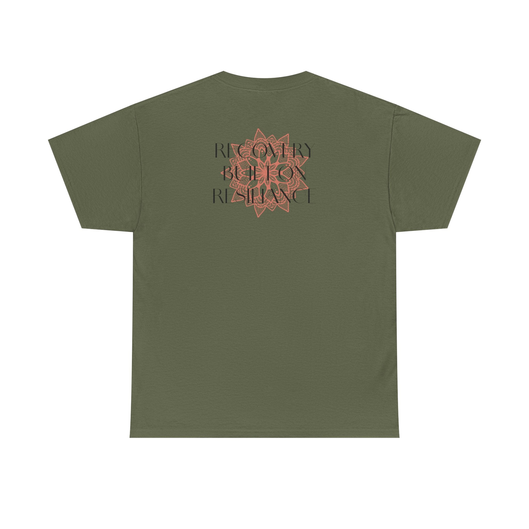 Recovery Built on Resilience Tee — Minimal Lotus Graphic Motivational T‑Shirt