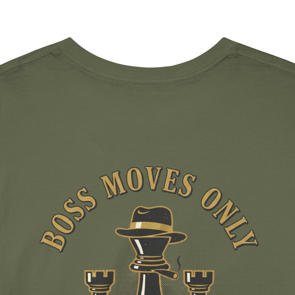 Boss Moves Only Tee — 'Boss Moves Only' Graphic Short-Sleeve T-Shirt for Players & Fans