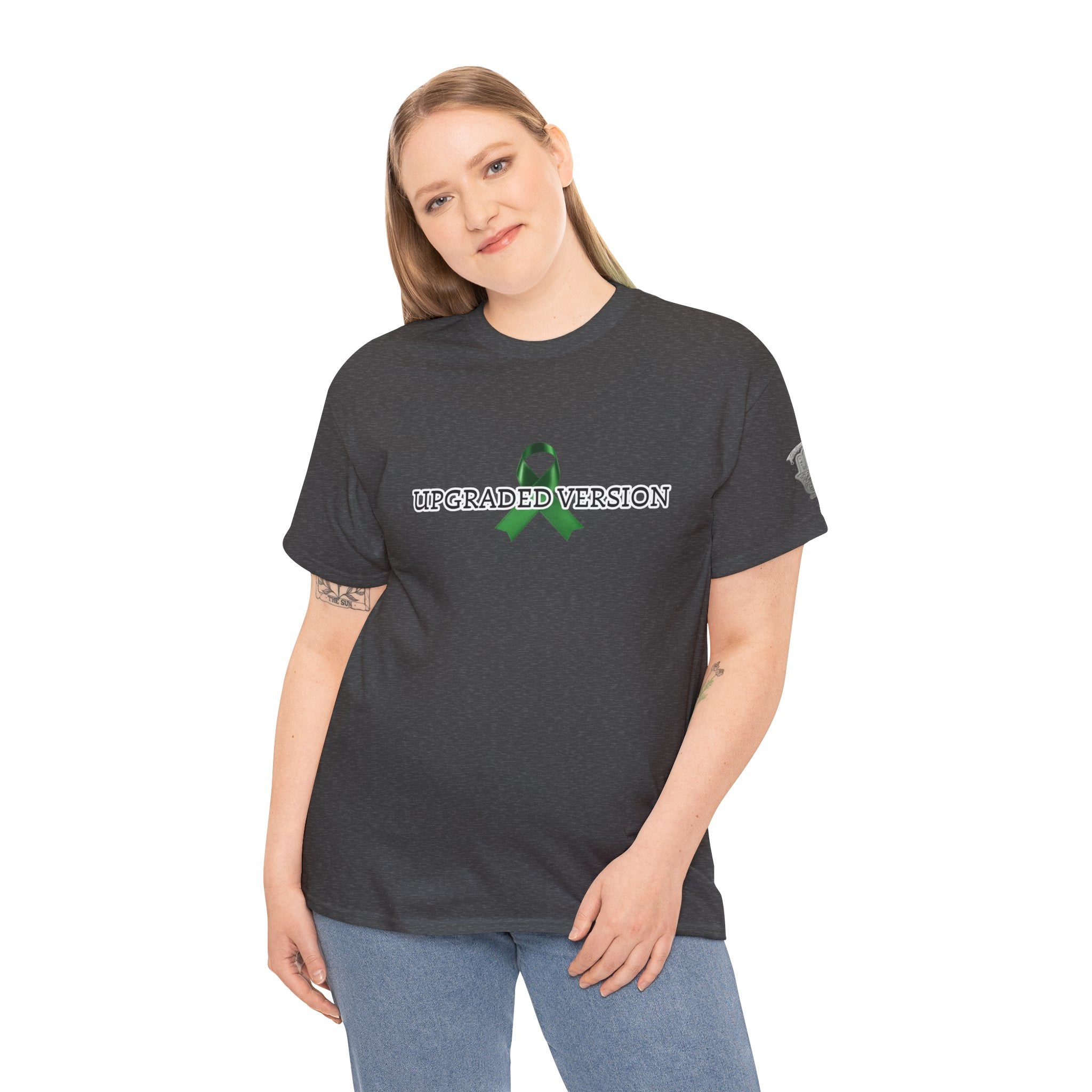 "Upgraded Version / Heart 2.0" Green Ribbon Recovery Tee