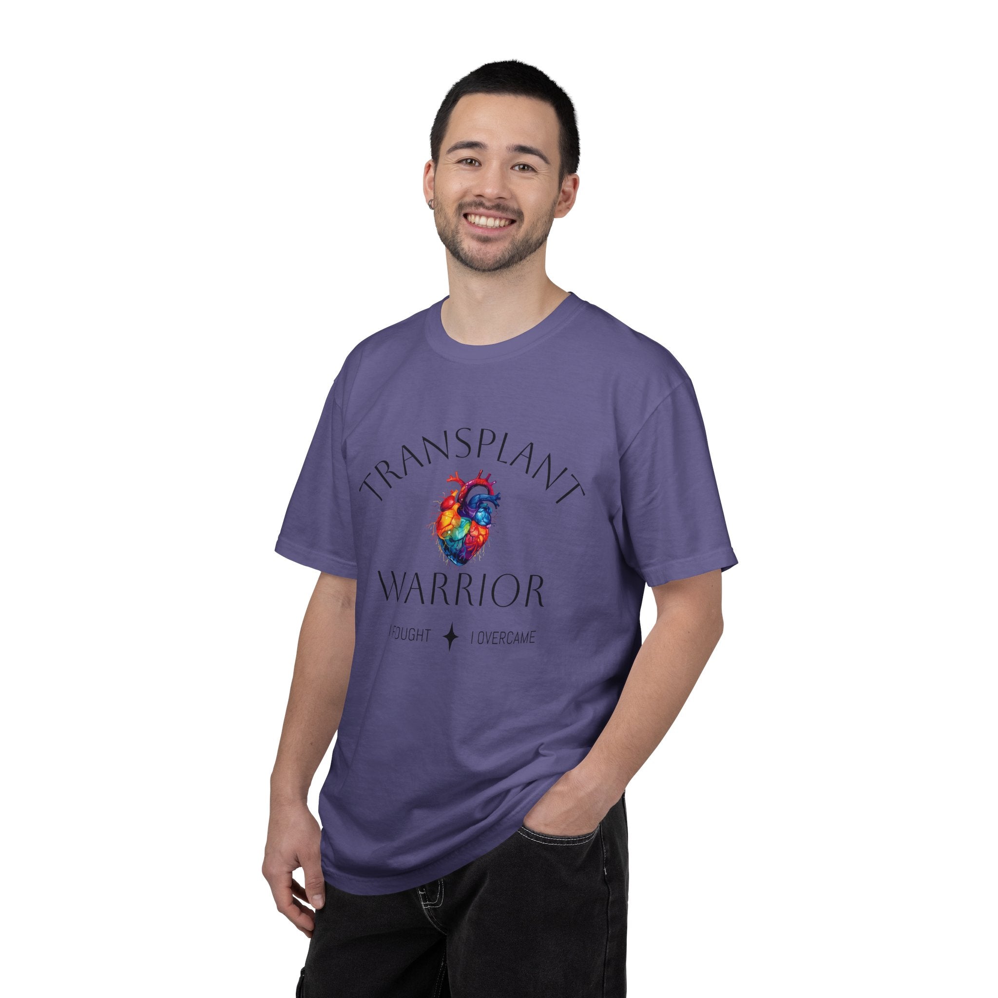 Transplant Warrior T-Shirt — I Fought, I Overcame Medical Survivor Tee