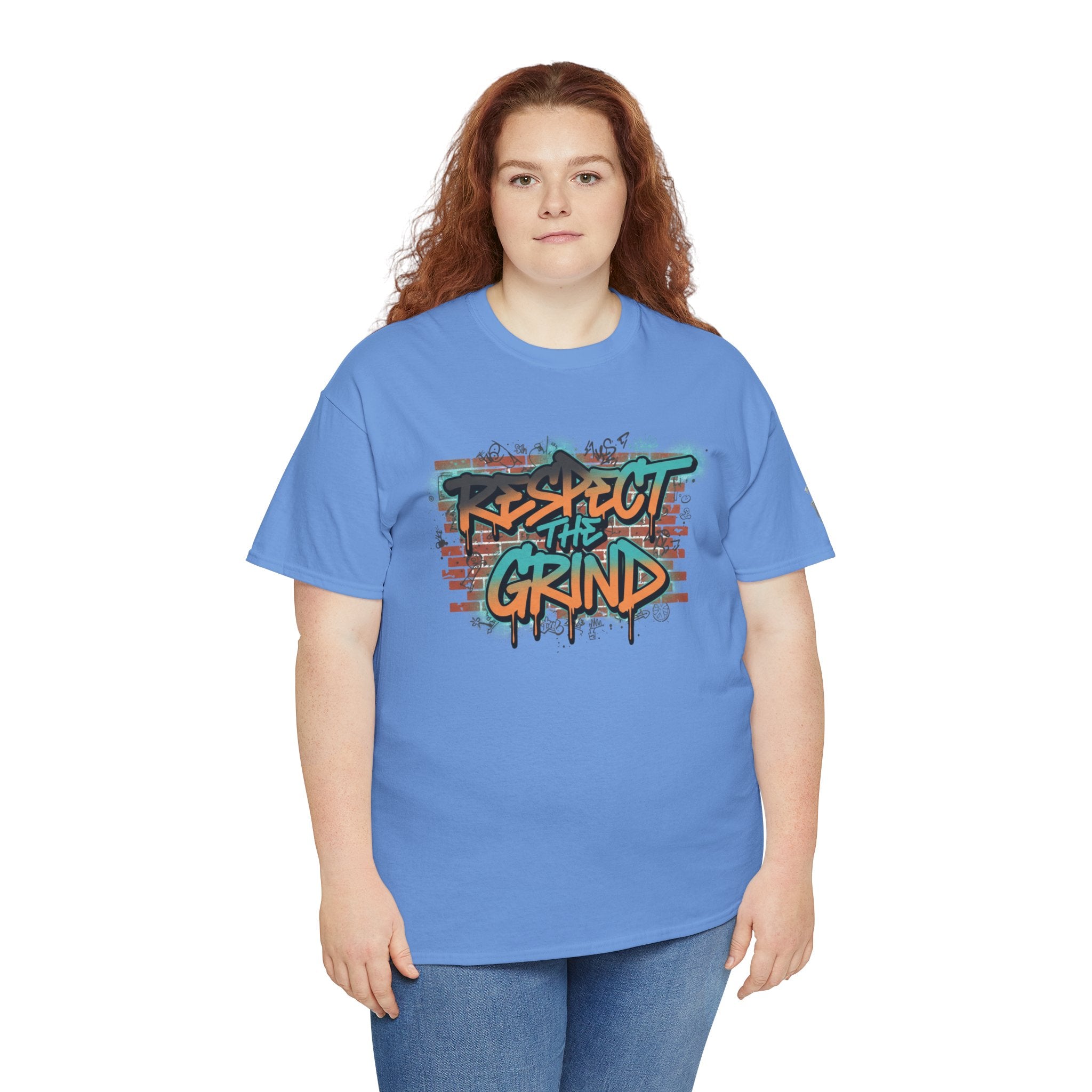 Respect the Grind Graffiti Tee — Urban Motivational Streetwear T‑Shirt