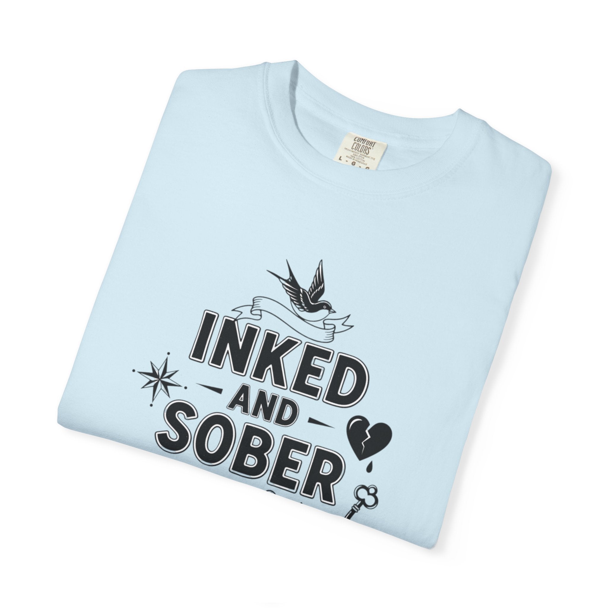 Inked and Sober T-Shirt — Tattoo Recovery Tee for Sobriety Support
