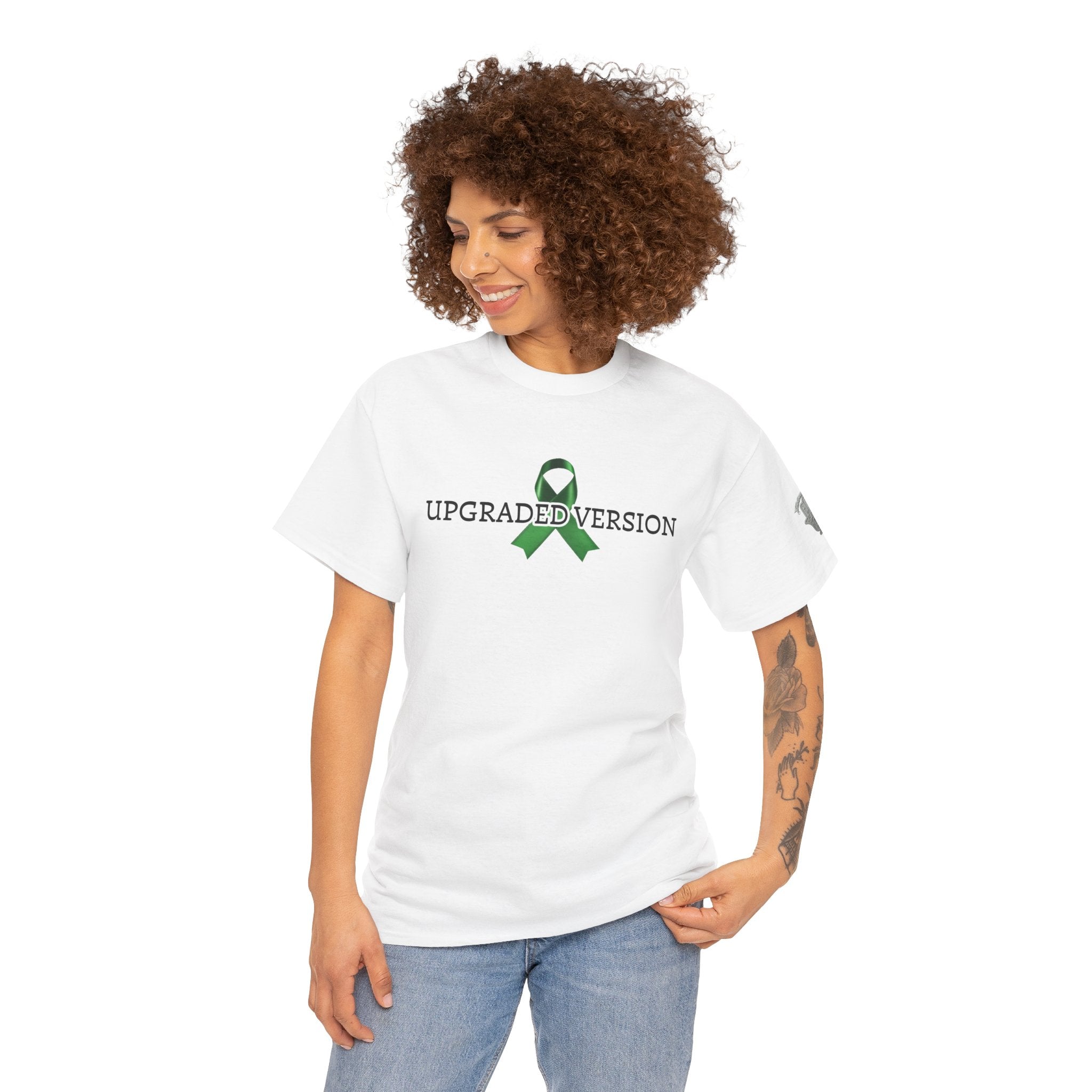 Liver 2.0 Tee — 'Upgraded Version' Green Awareness Ribbon Shirt
