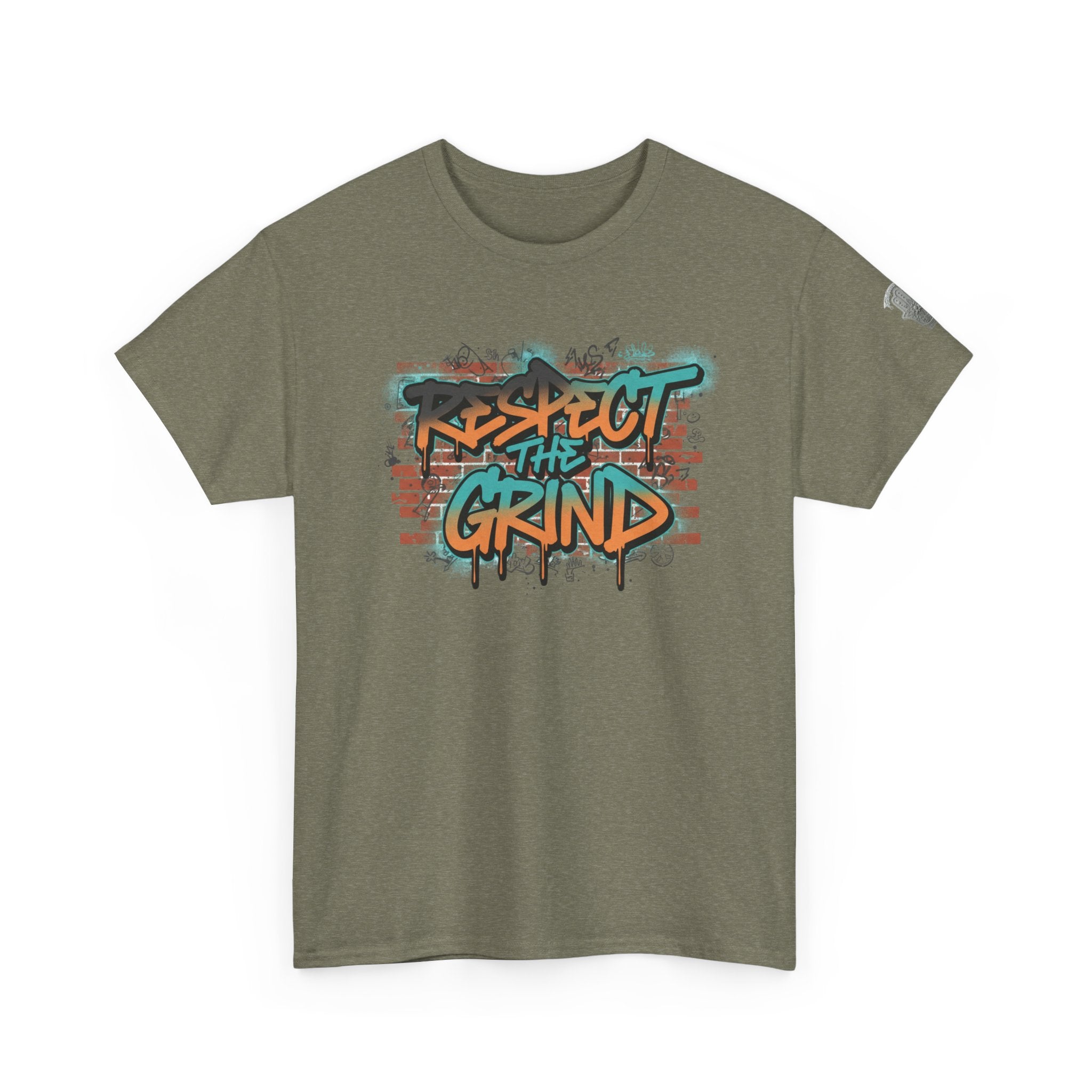 Respect the Grind Graffiti Tee — Urban Motivational Streetwear T‑Shirt