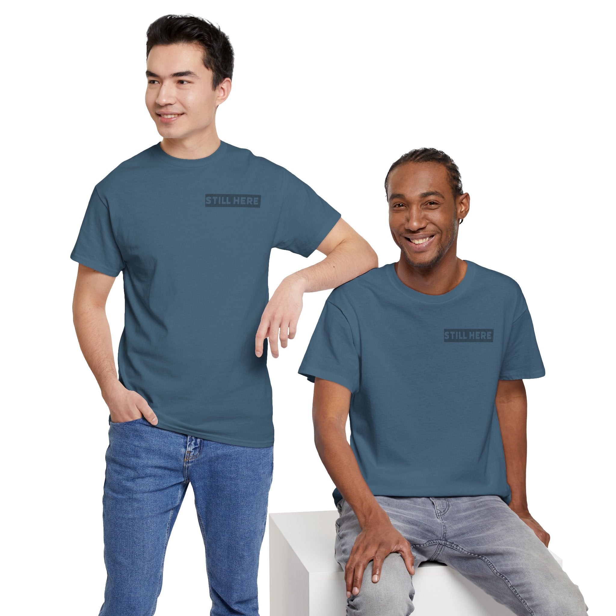 Still Here Tee- Motivational Tshirt by Recovery Cartel