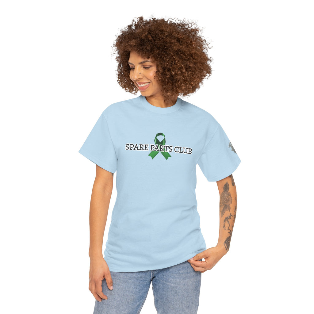 Spare Parts Club Tee — Green Ribbon Awareness Graphic T-Shirt