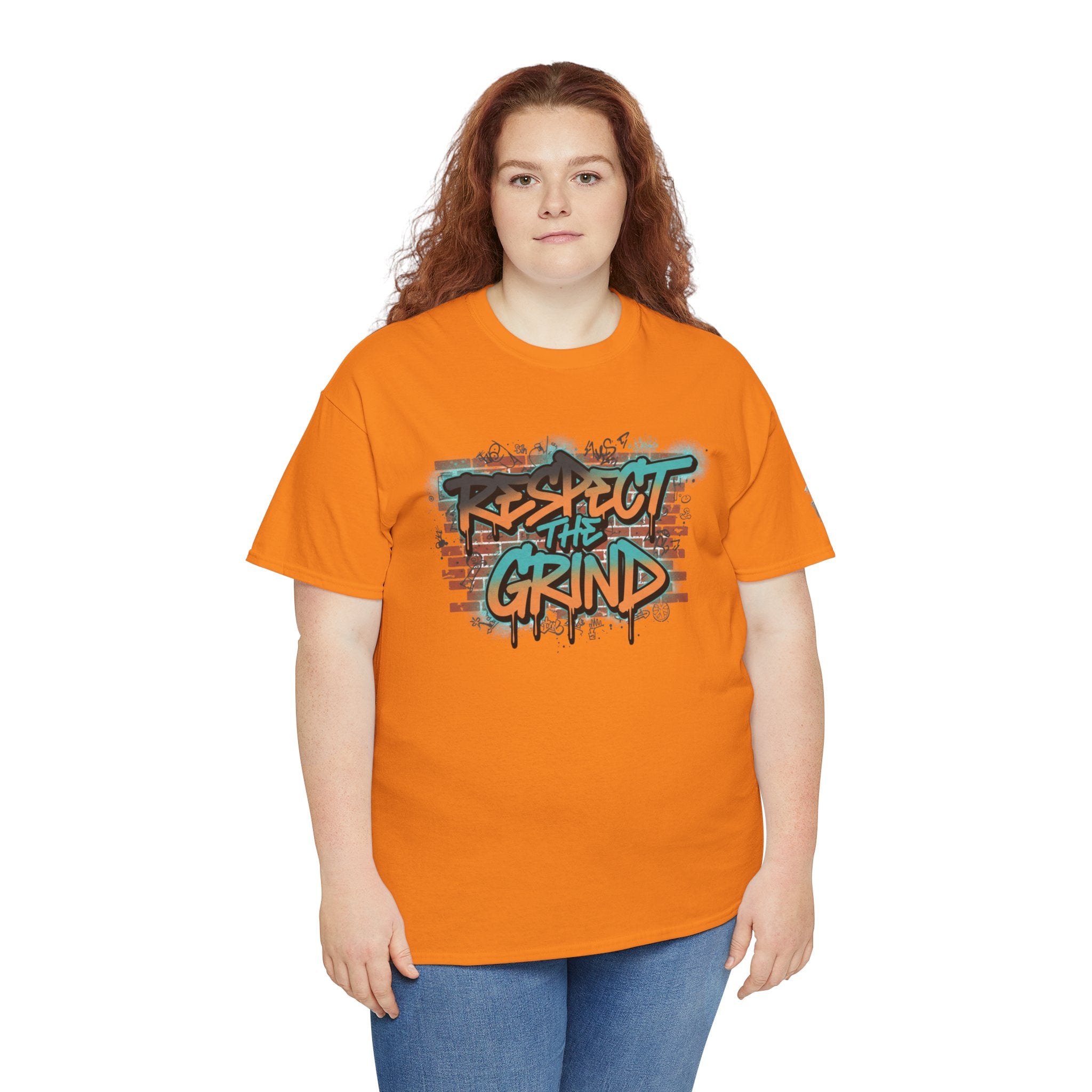 Respect the Grind Graffiti Tee — Urban Motivational Streetwear T‑Shirt