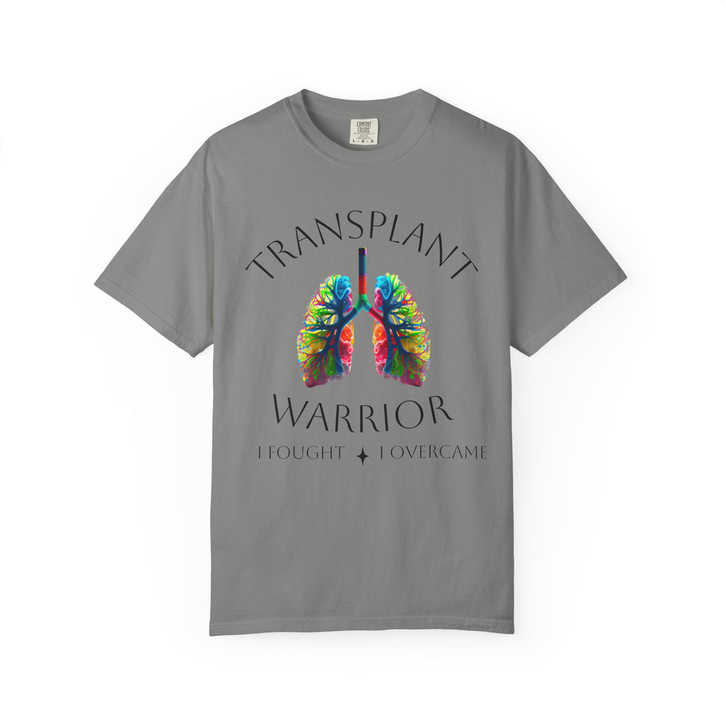 Transplant Warrior T-Shirt — Colorful Lungs Organ Donation Awareness Tee