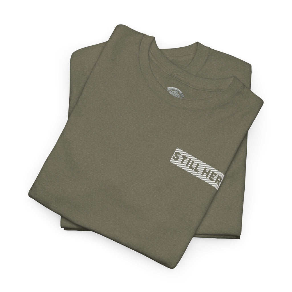 Still Here Tee- Motivational Tshirt by Recovery Cartel