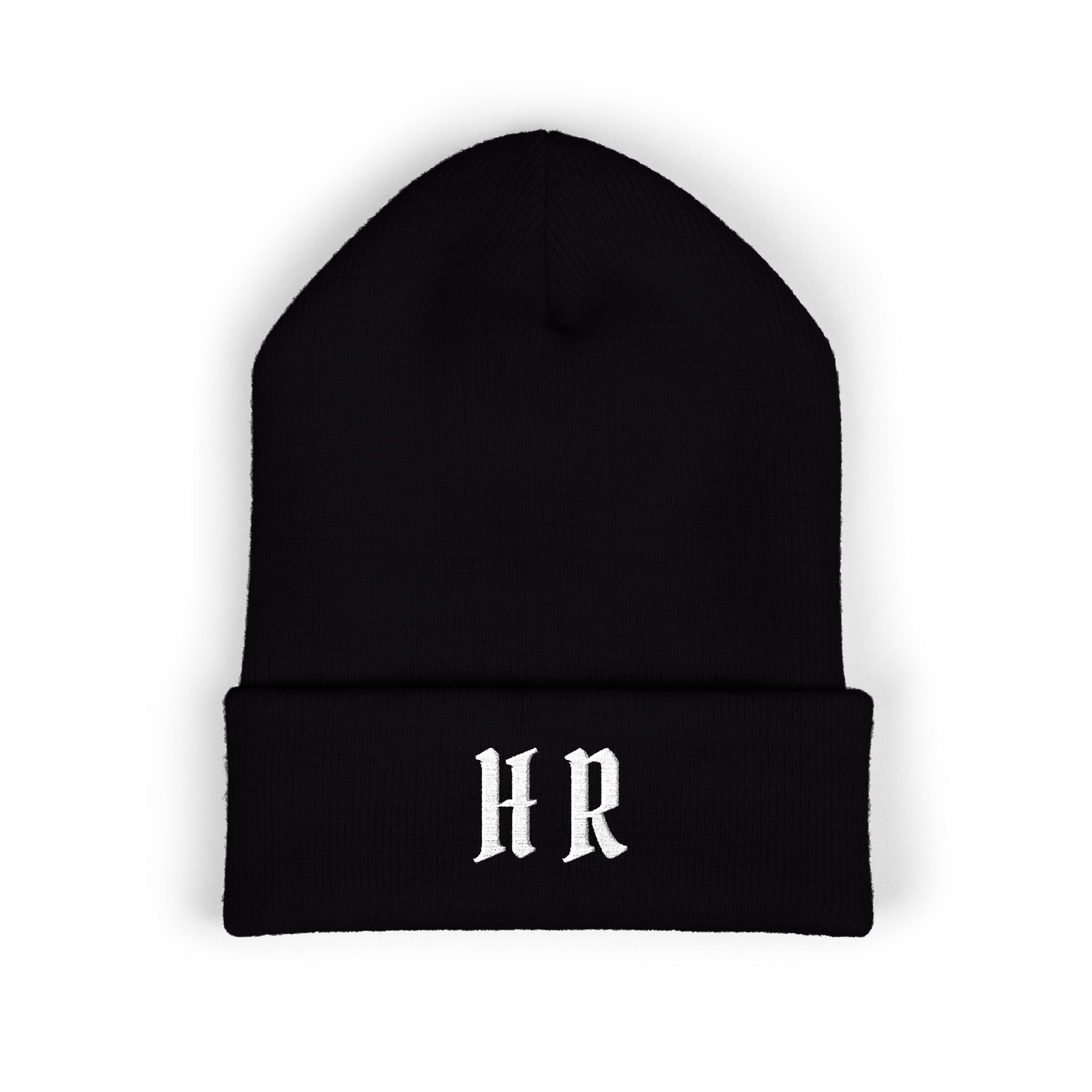 Hollywood Reed "HR" Beenie Embroidered Monogram HR Winter Hat