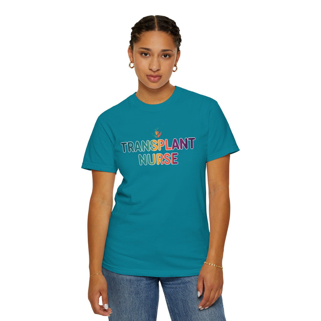 Transplant Nurse T-Shirt — Colorful Healthcare Pride Tee