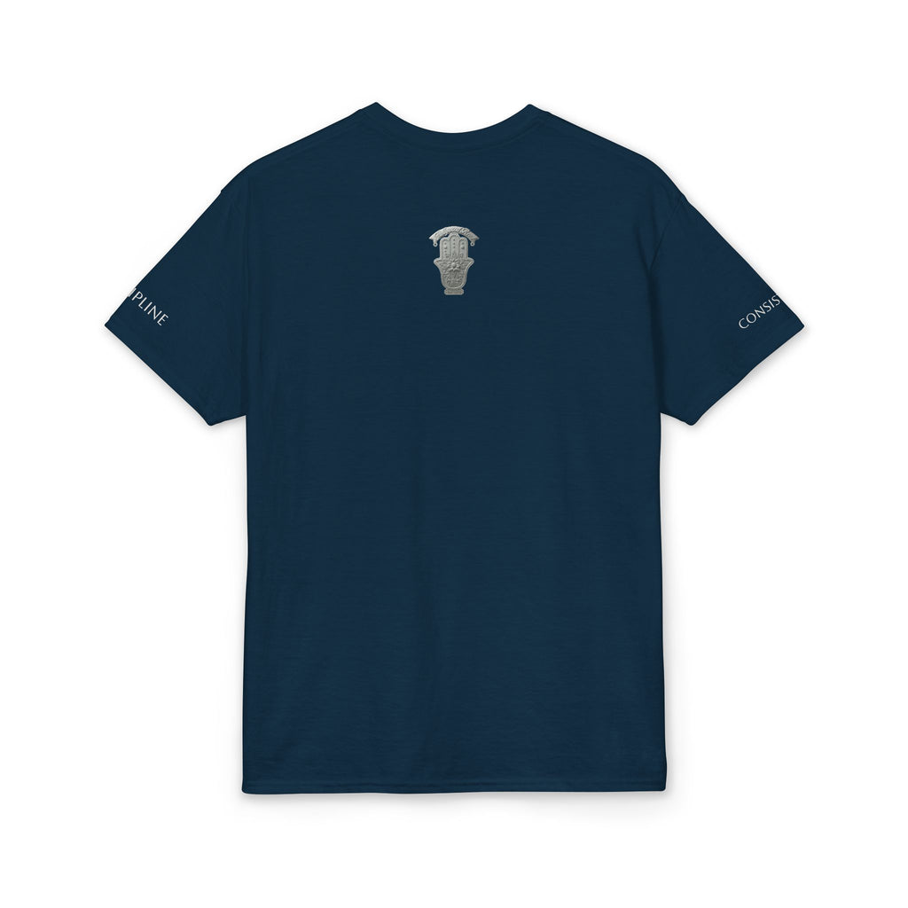 LOCK THE FUCK IN Graphic T‑Shirt — Bold Pink Logo Circle Design