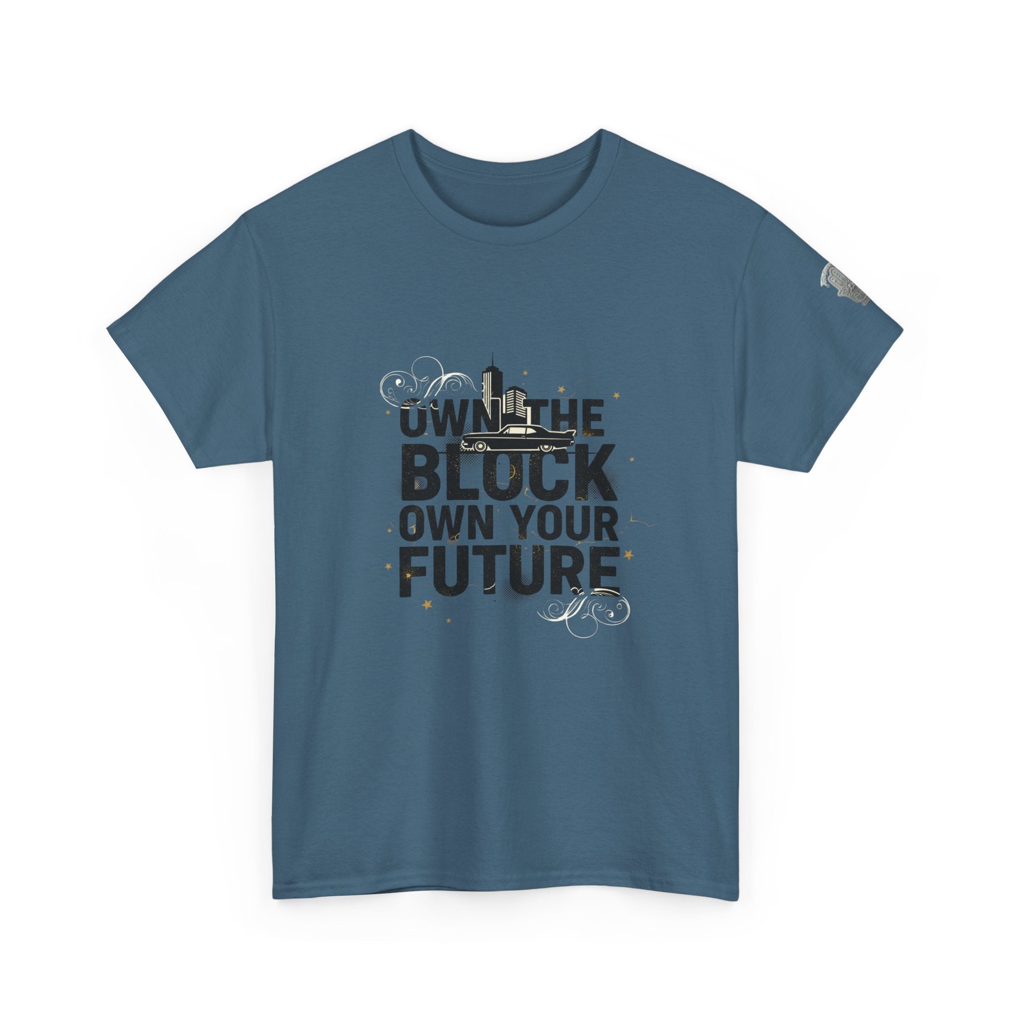 Motivational Tee — “Own the Block, Own Your Future” Graphic T-Shirt