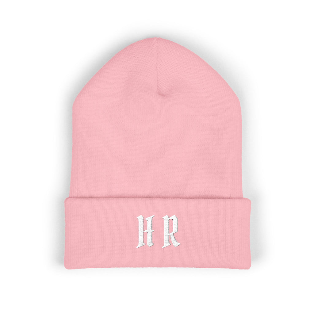 Hollywood Reed "HR" Beenie Embroidered Monogram HR Winter Hat