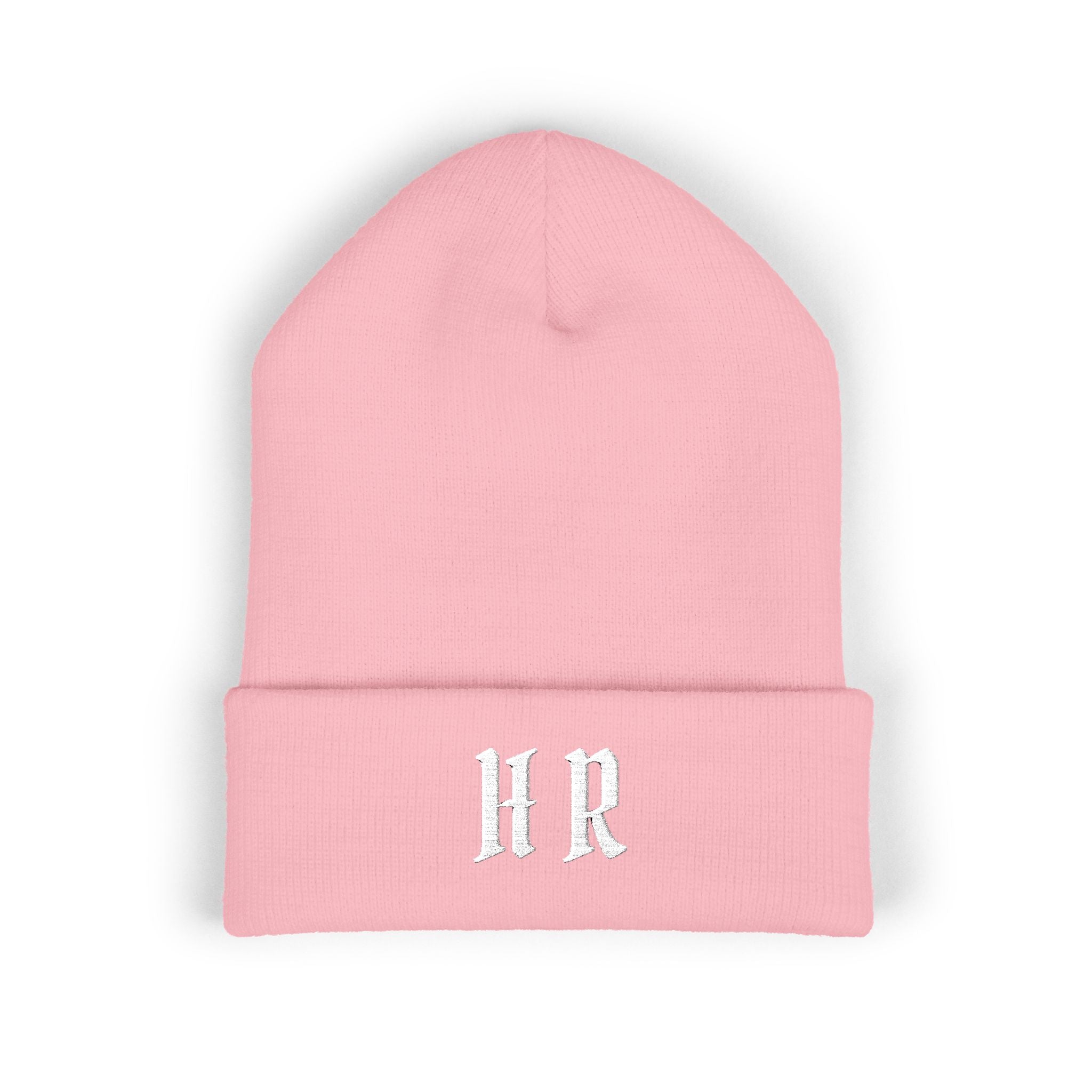 Hollywood Reed "HR" Beenie Embroidered Monogram HR Winter Hat