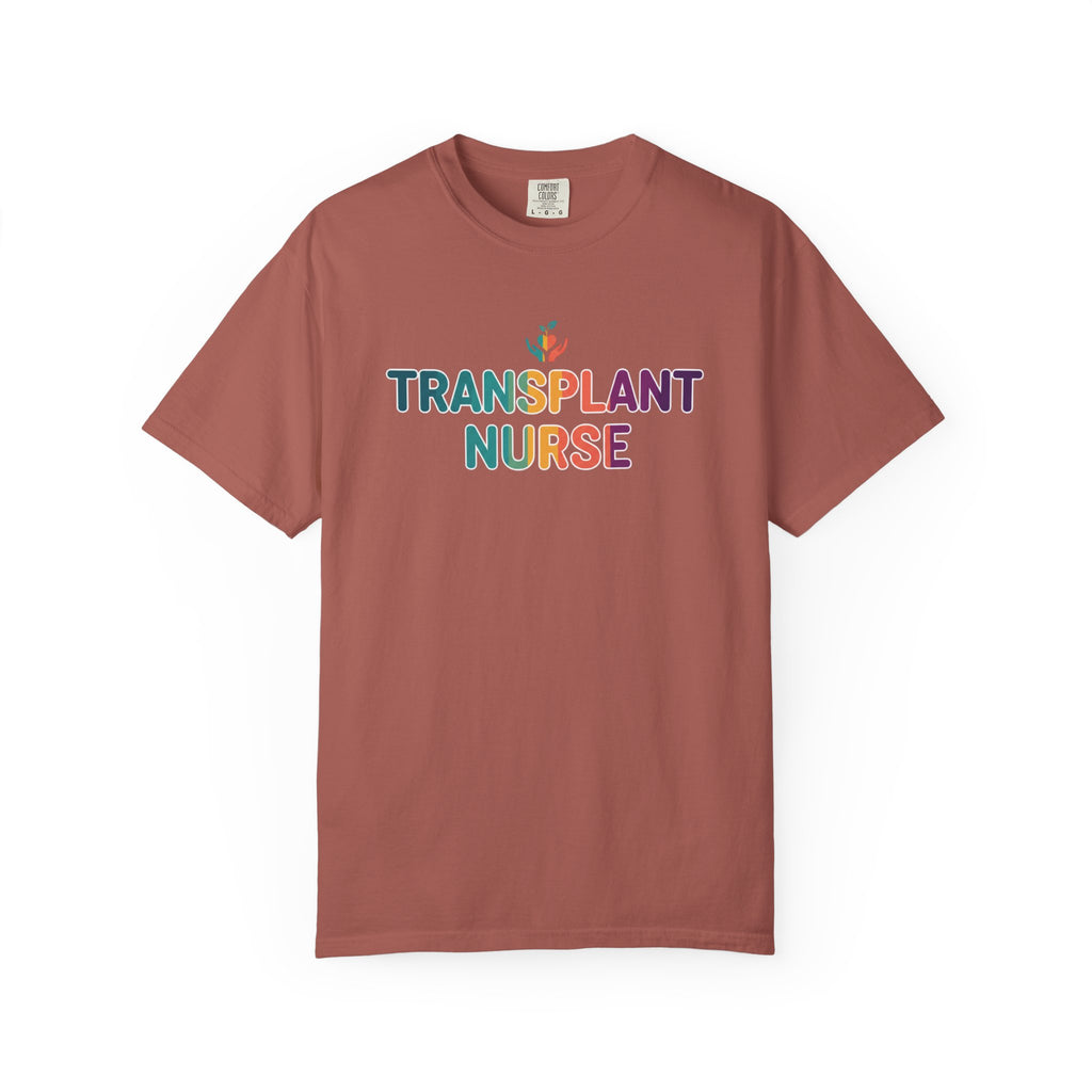Transplant Nurse T-Shirt — Colorful Healthcare Pride Tee