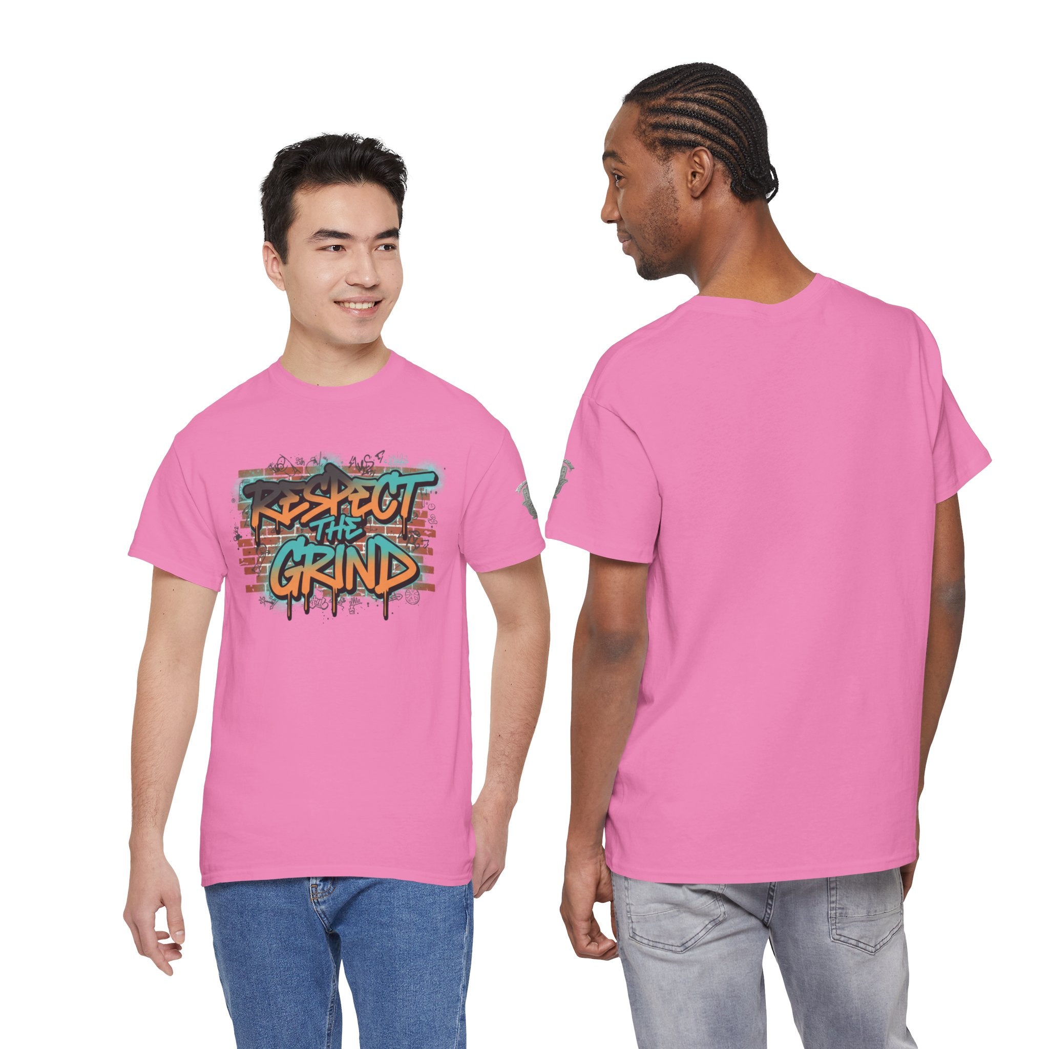 Respect the Grind Graffiti Tee — Urban Motivational Streetwear T‑Shirt