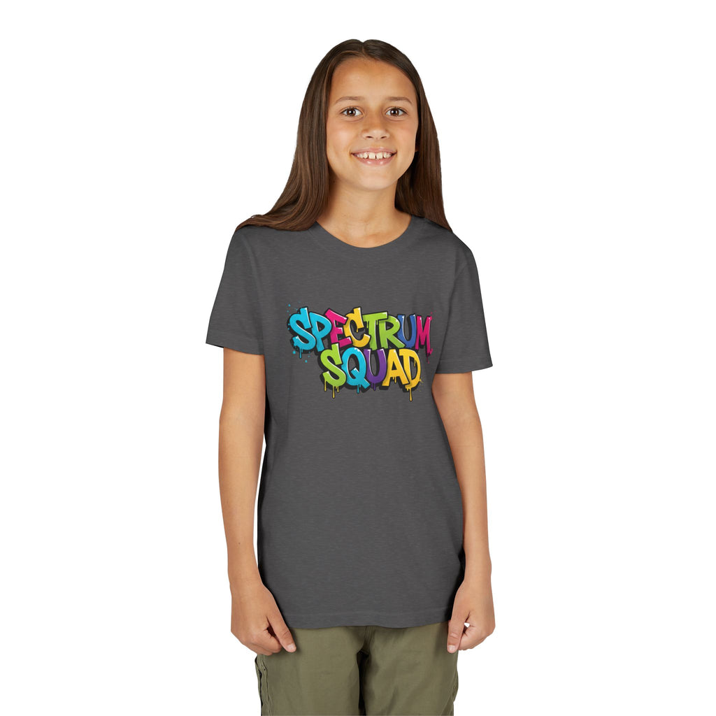 Youth Tee - "Spectrum Squad" Colorful Graffiti Kids T-Shirt