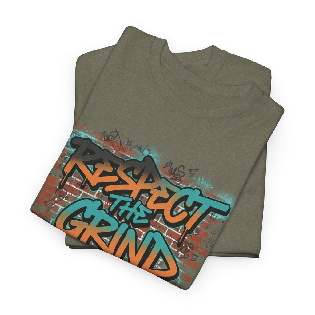 Respect the Grind Graffiti Tee — Urban Motivational Streetwear T‑Shirt