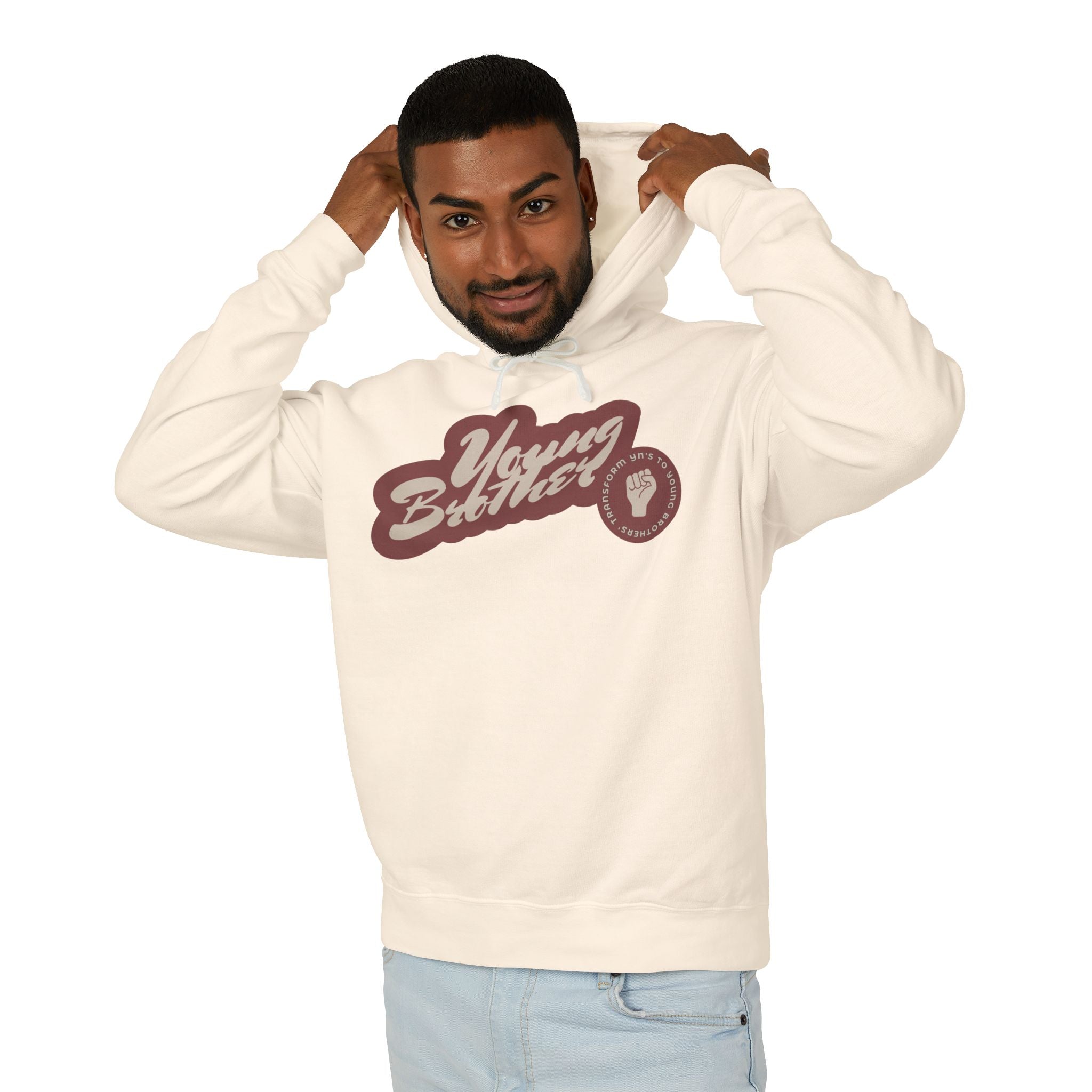 Young Brother Hoodie — Retro Script Logo Pullover