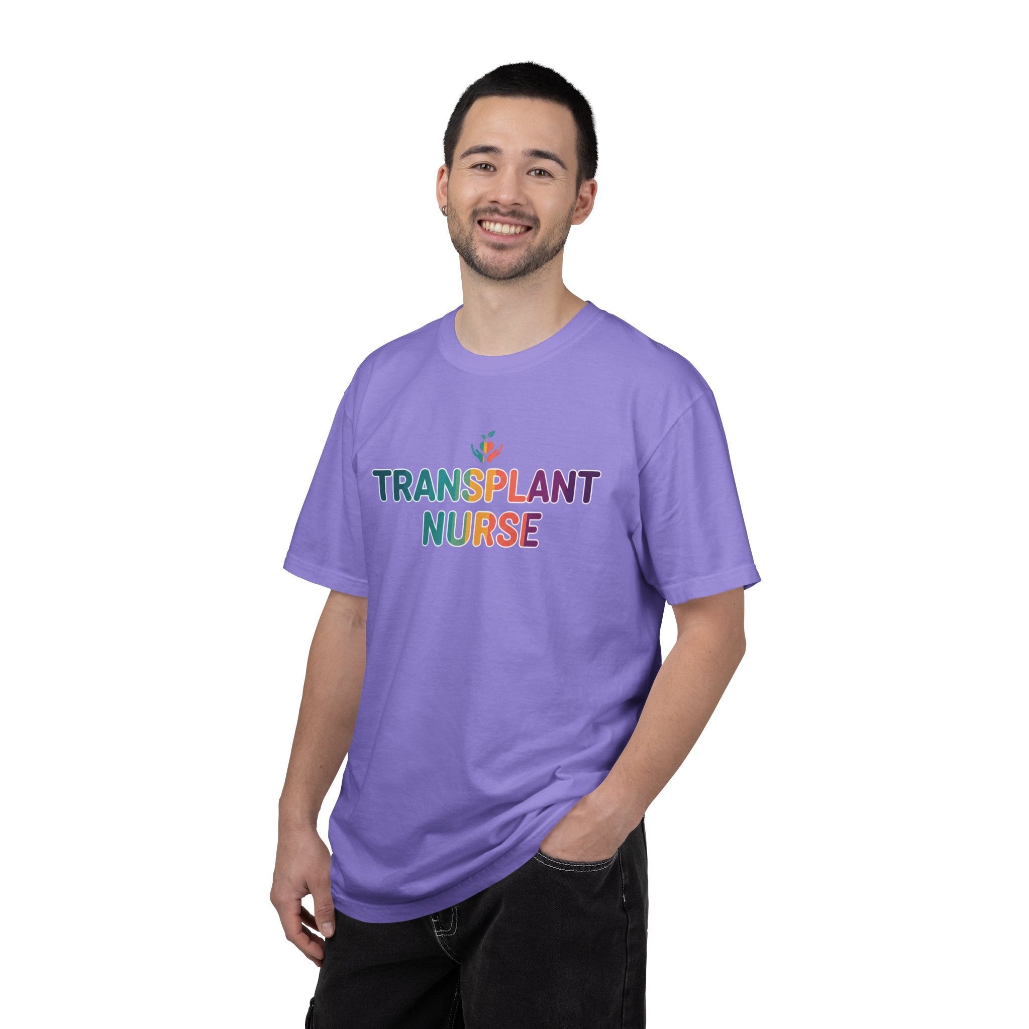 Transplant Nurse T-Shirt — Colorful Healthcare Pride Tee