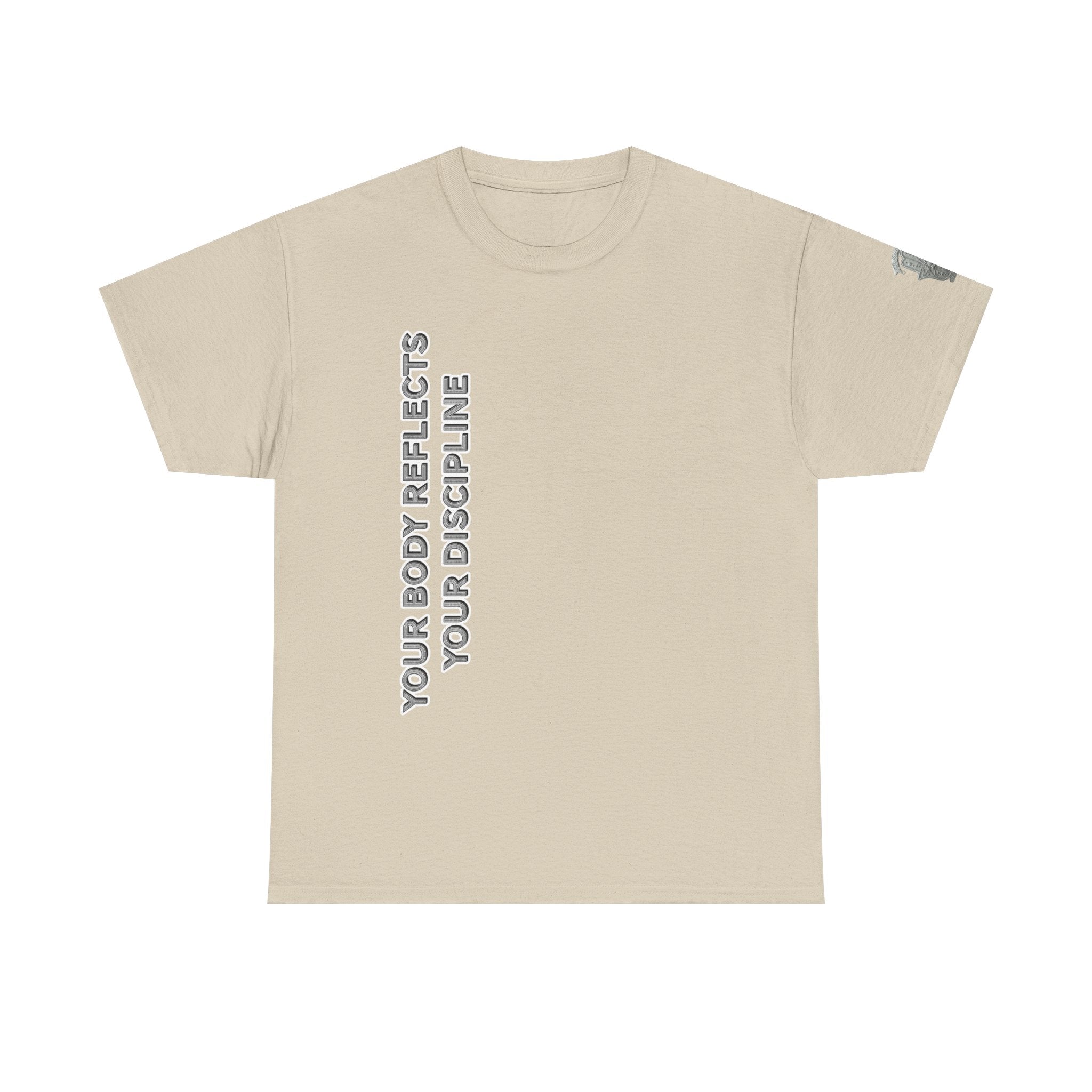 Motivational Fitness Tee — “Your Body Reflects Your Discipline” Training Shirt