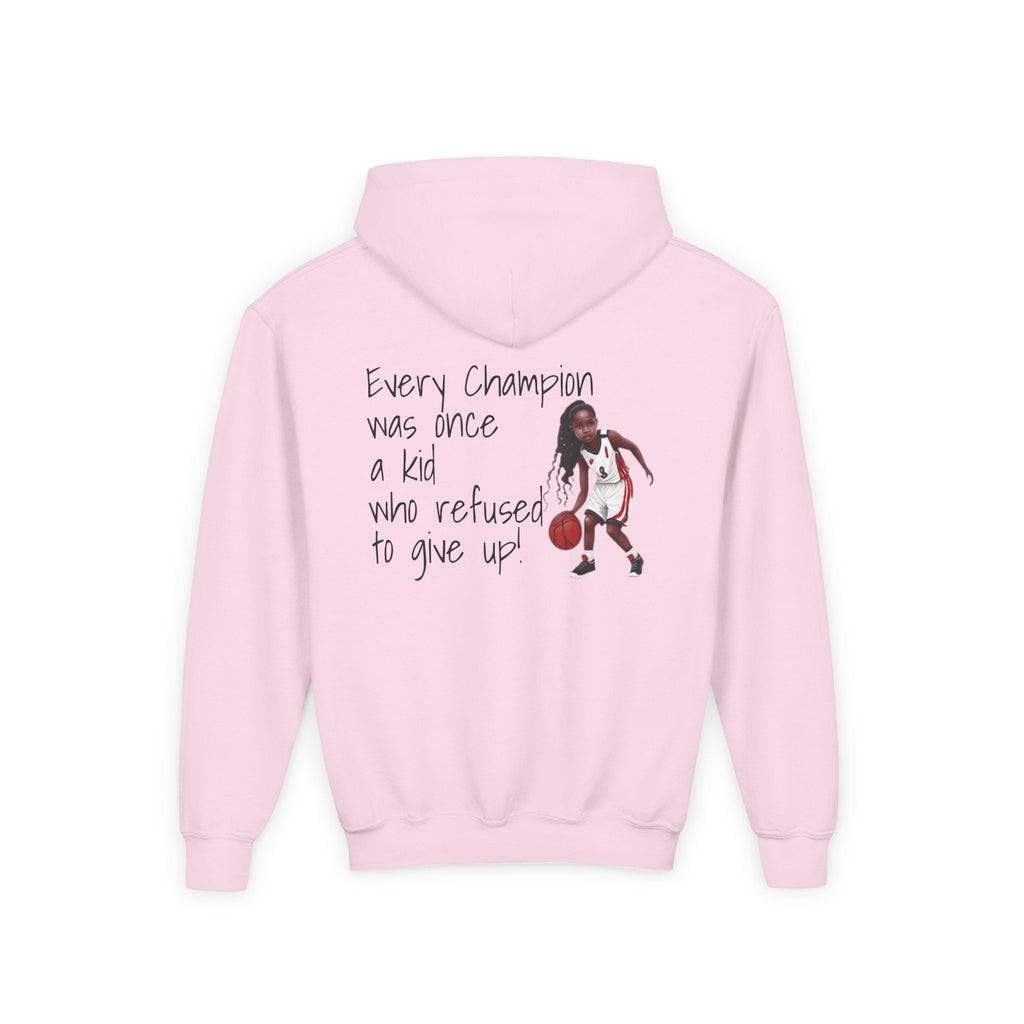 “Every Champion Was Once a Kid Who Refused to Give Up” Motivational Kids Hoodie