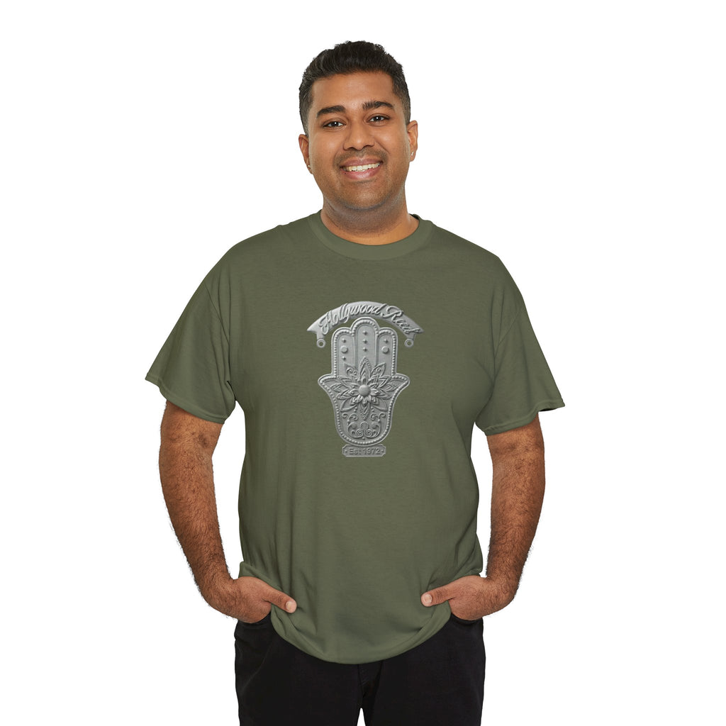 The Hollywood Reed Logo Hamsa Hand Tee — Protective Amulet Graphic T‑Shirt