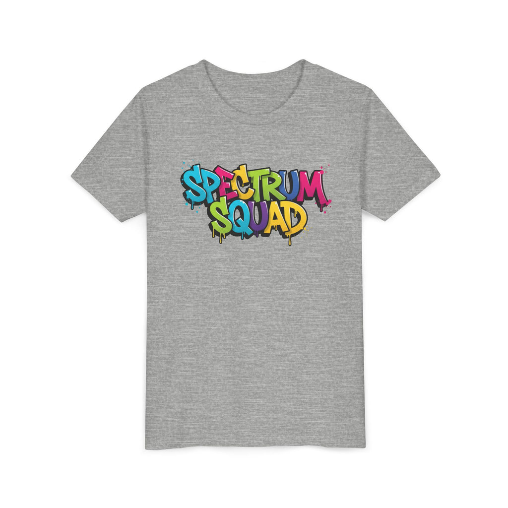 Youth Tee - "Spectrum Squad" Colorful Graffiti Kids T-Shirt