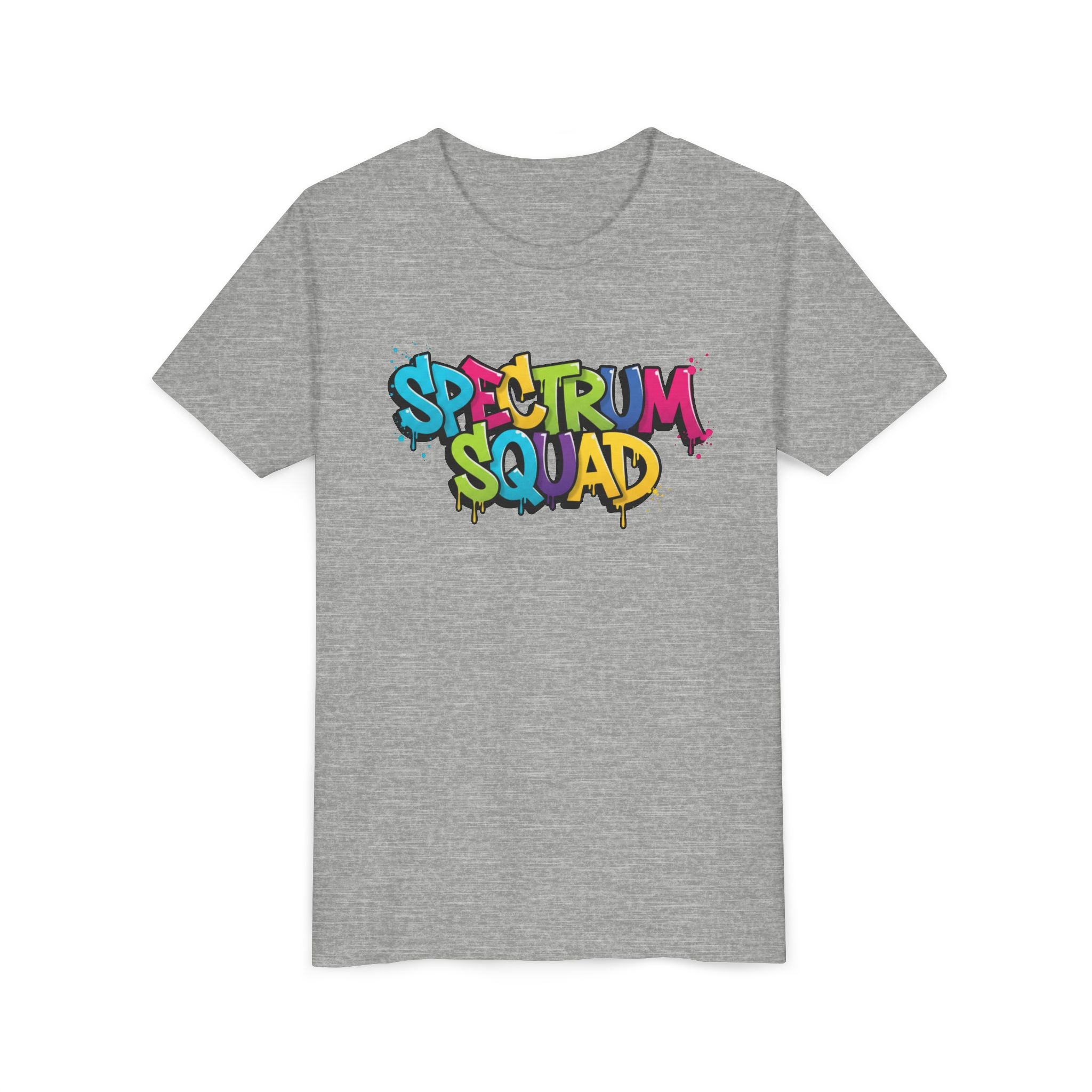 Youth Tee - "Spectrum Squad" Colorful Graffiti Kids T-Shirt