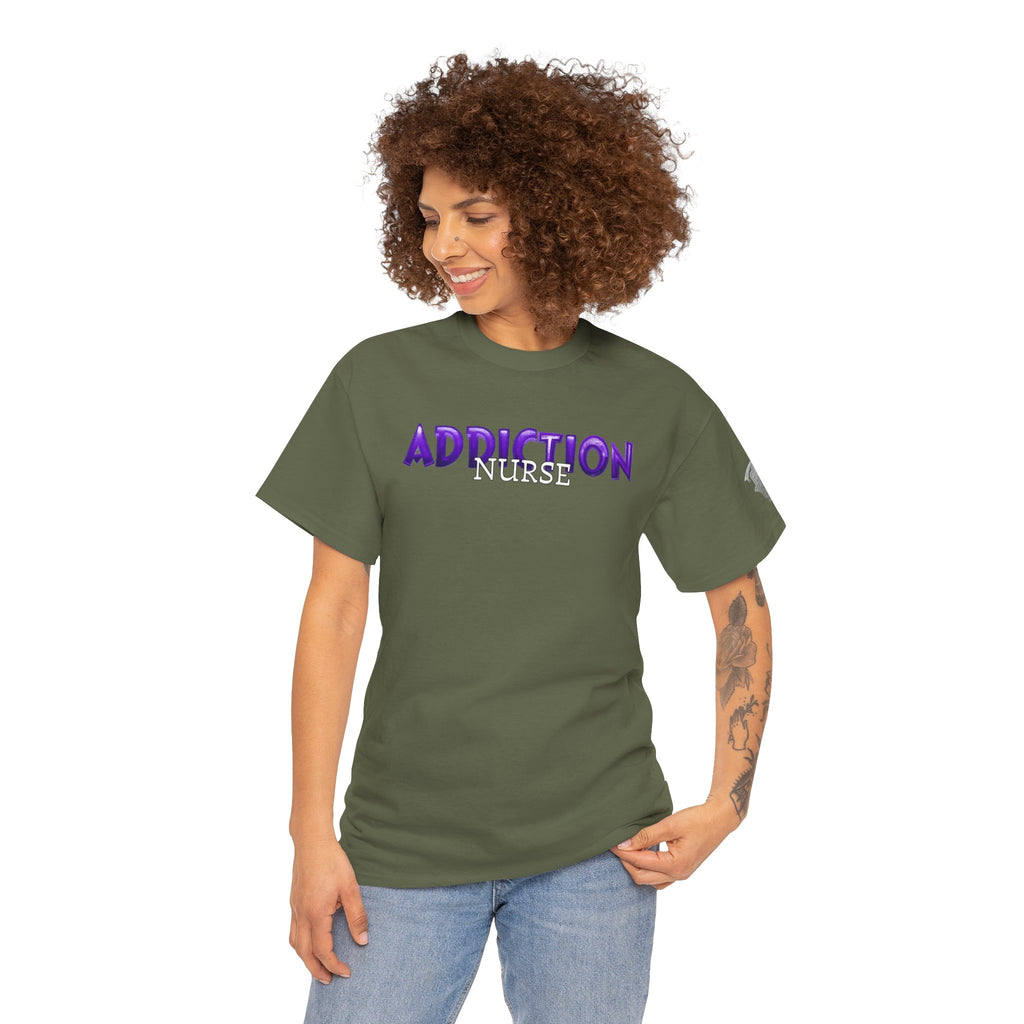 Addiction Nurse Tee  “Progress Not Perfection” Recovery Shirt