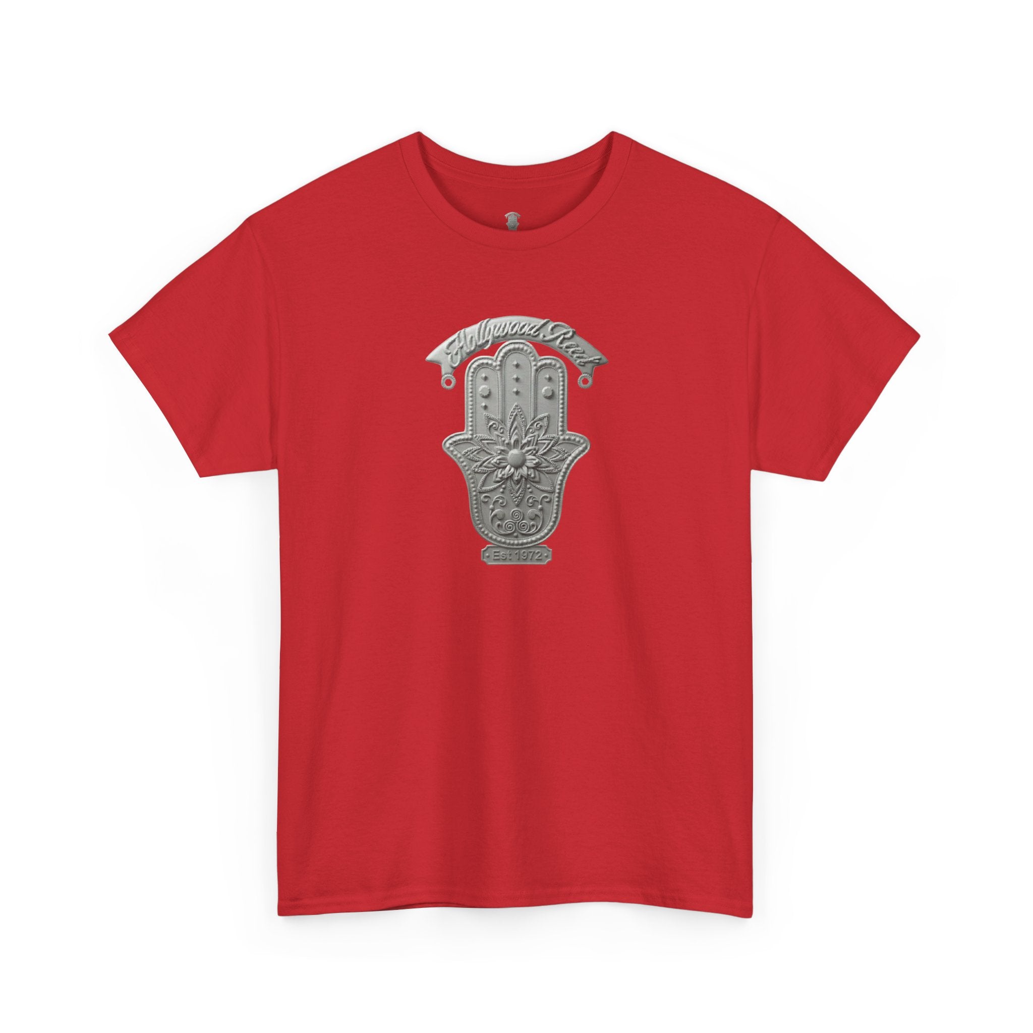 The Hollywood Reed Logo Hamsa Hand Tee — Protective Amulet Graphic T‑Shirt