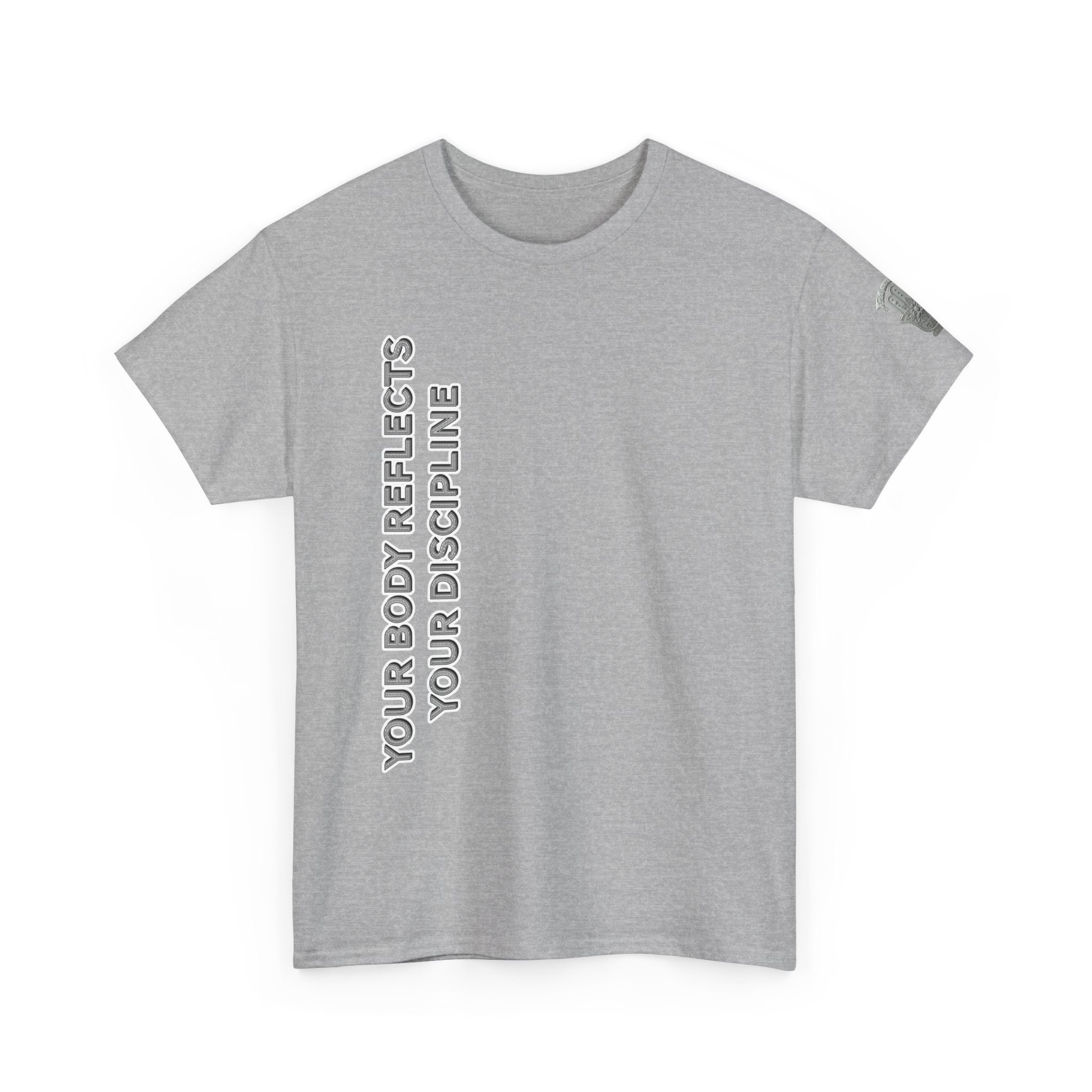 Motivational Fitness Tee — “Your Body Reflects Your Discipline” Training Shirt