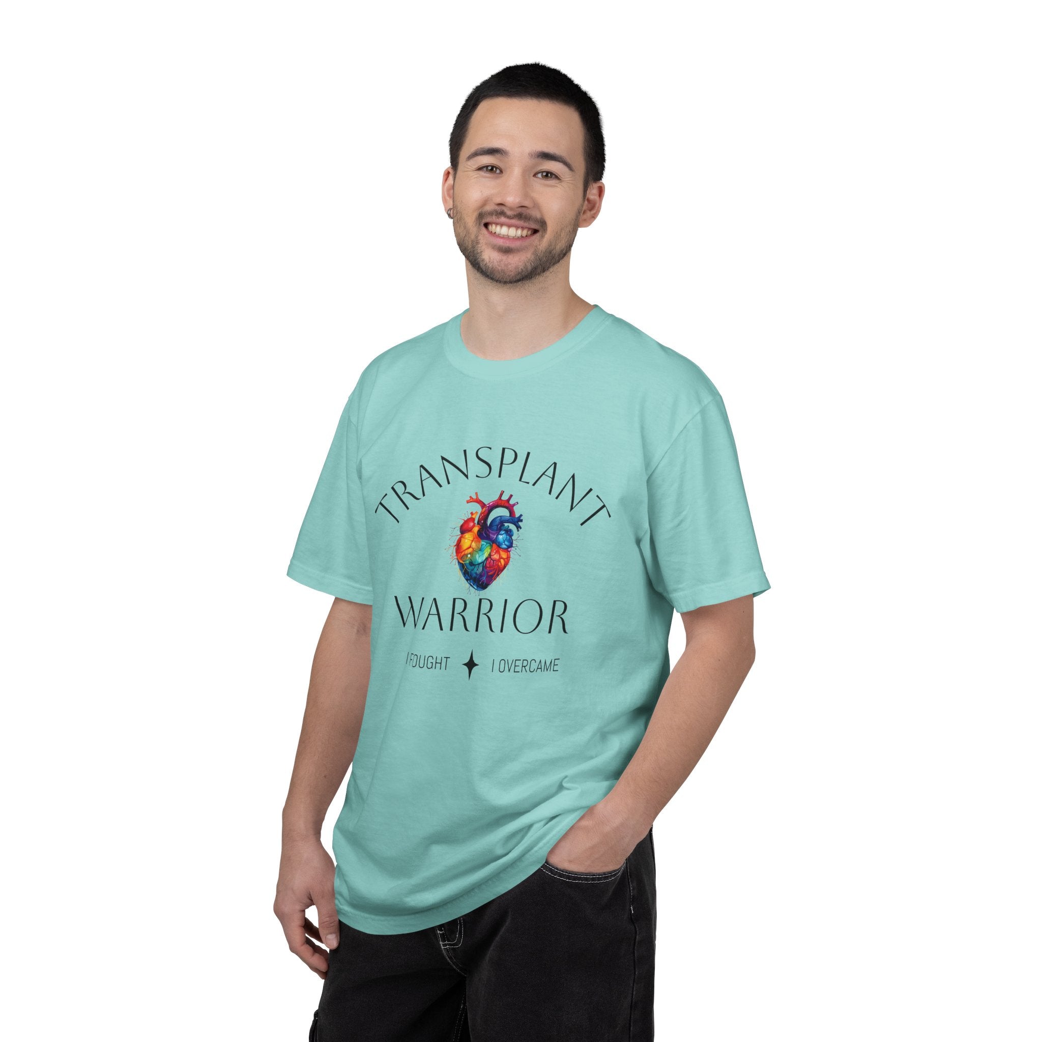 Transplant Warrior T-Shirt — I Fought, I Overcame Medical Survivor Tee
